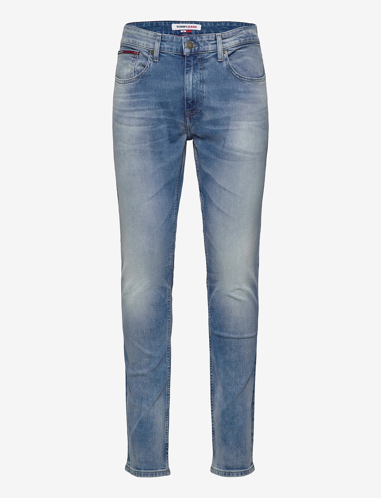 Tommy Jeans - AUSTIN SLIM TAPERED WLBS - džinsa bikses ar tievām starām - wilson light blue stretch - 0