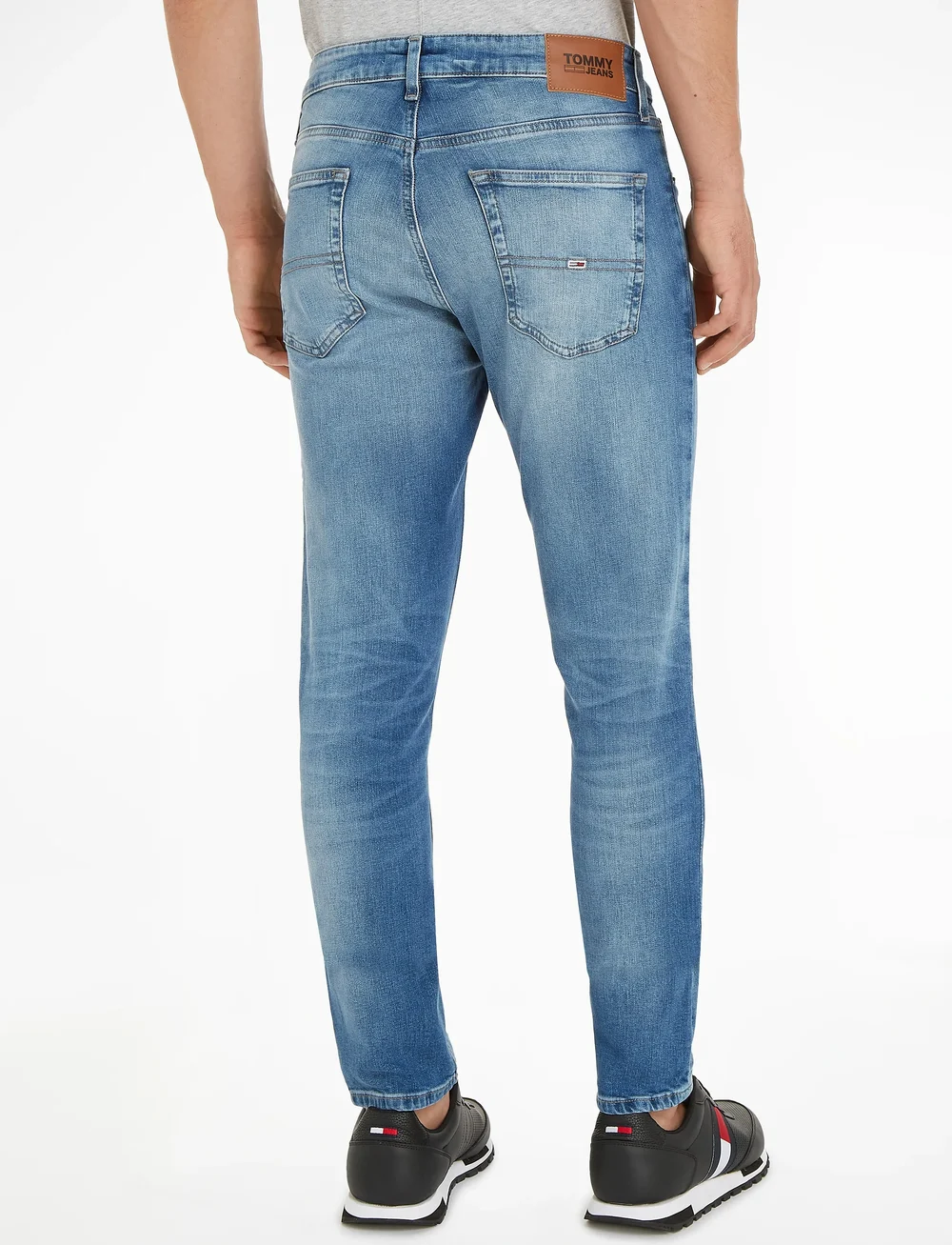 Tommy Jeans - AUSTIN SLIM TAPERED WLBS - kitsad teksad - wilson light blue stretch - 3