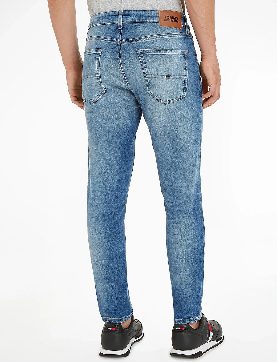 Tommy Jeans - AUSTIN SLIM TAPERED WLBS - wilson light blue stretch - 4