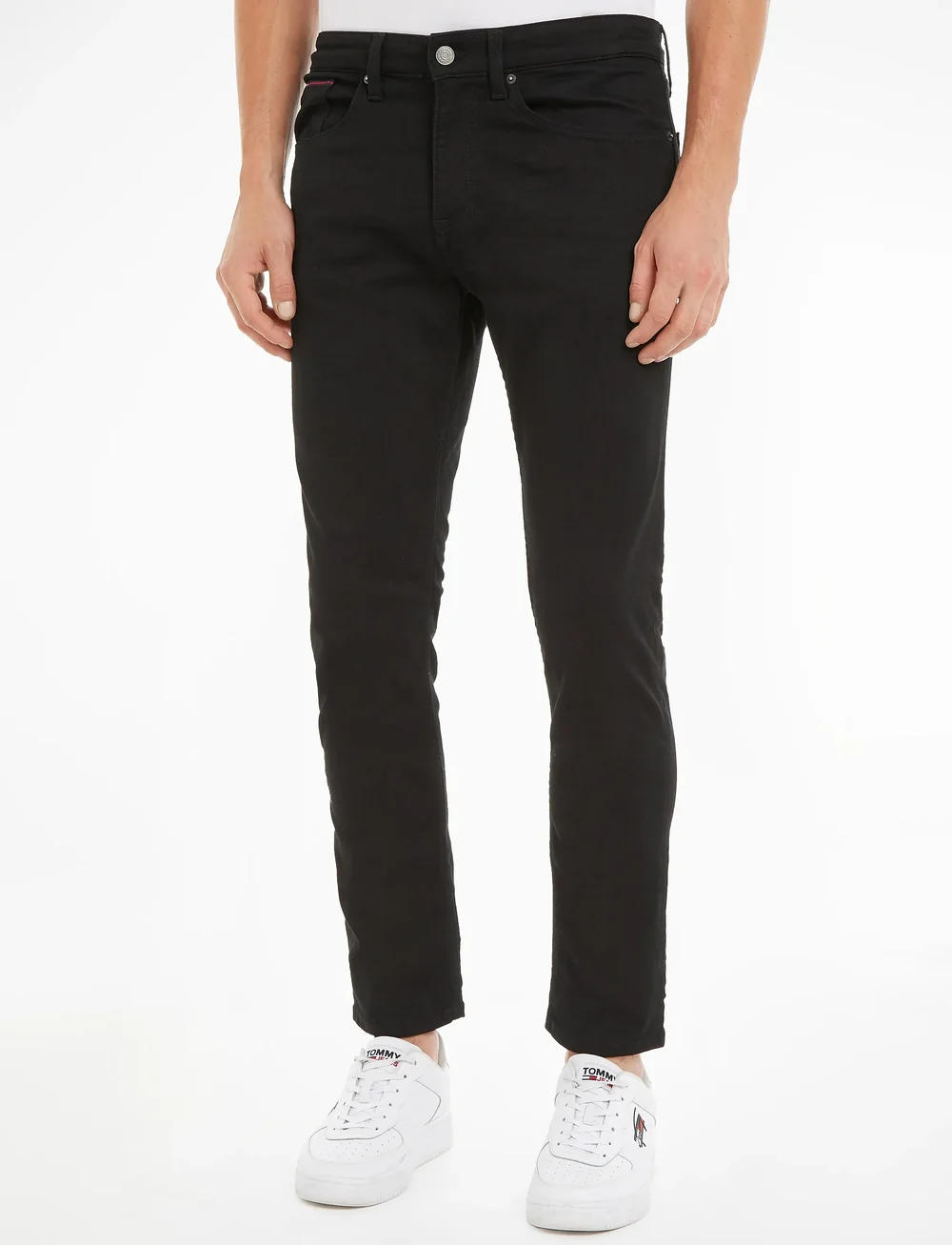 Tommy Jeans - AUSTIN SLIM TAPERED NBKS - slim jeans - new black stretch - 0