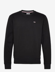 Tommy Jeans - TJM REGULAR FLEECE C NECK - sweatshirts - black - 0