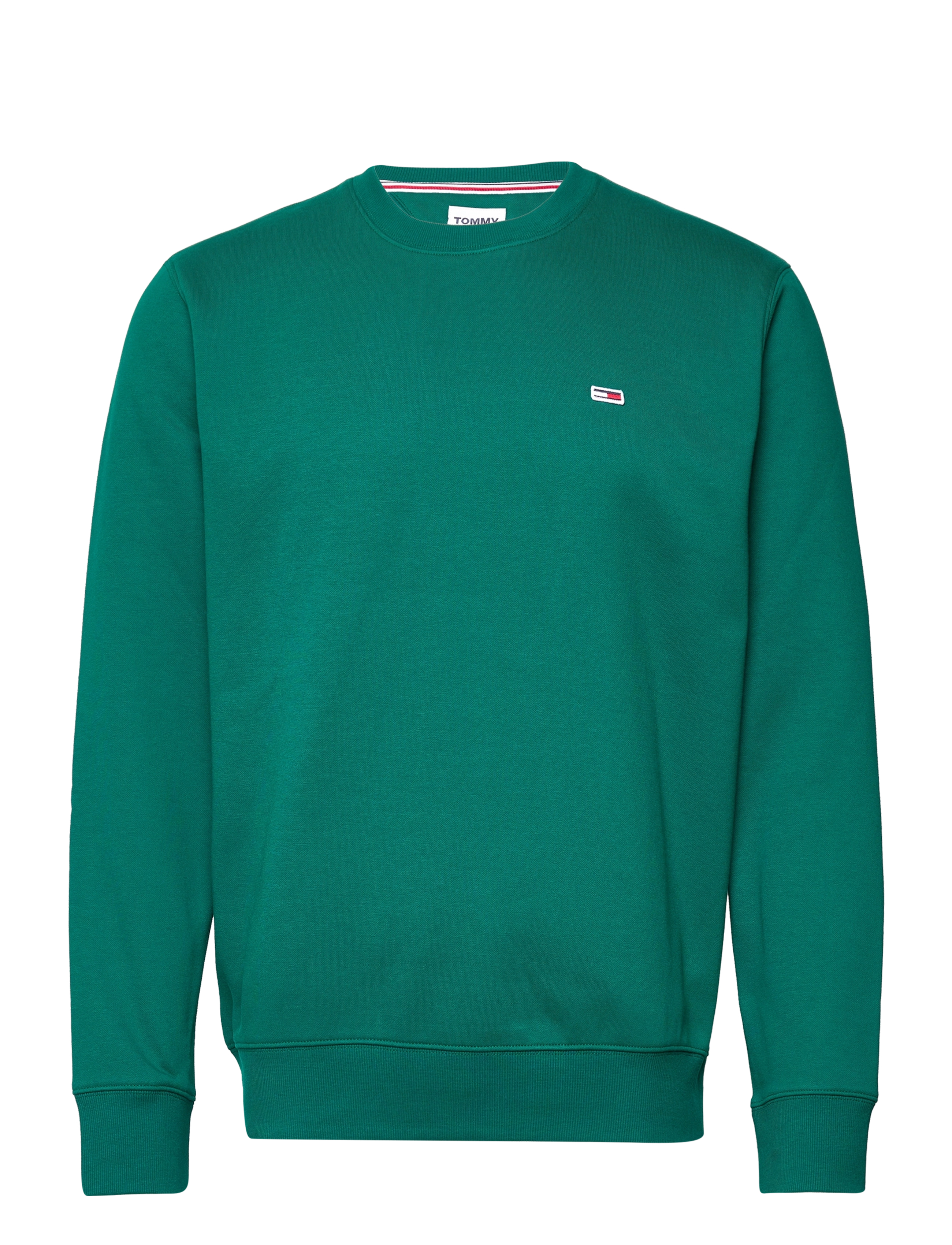 Tommy Jeans - TJM REGULAR FLEECE C NECK - dark turf green - 0
