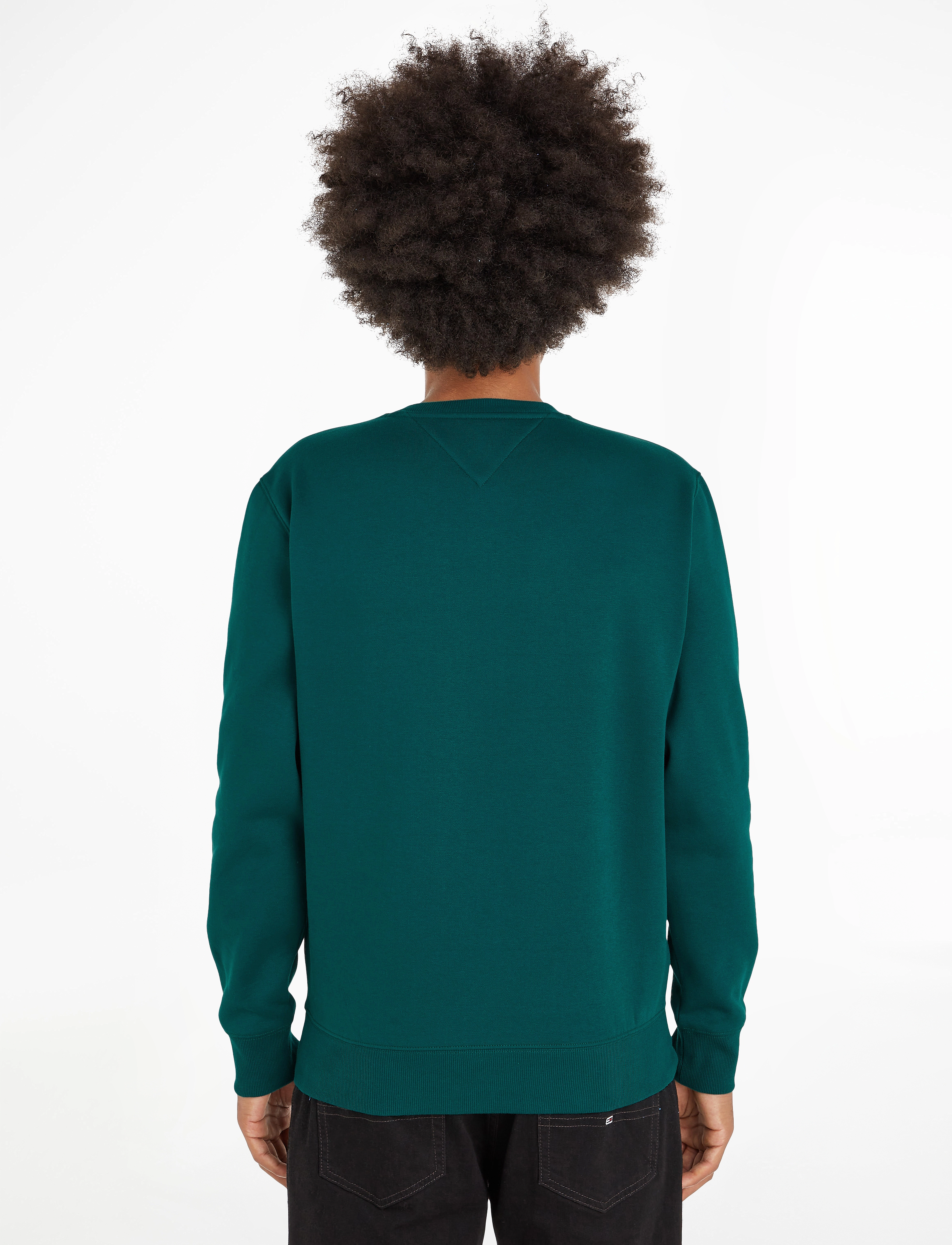 Tommy Jeans - TJM REGULAR FLEECE C NECK - dark turf green - 3