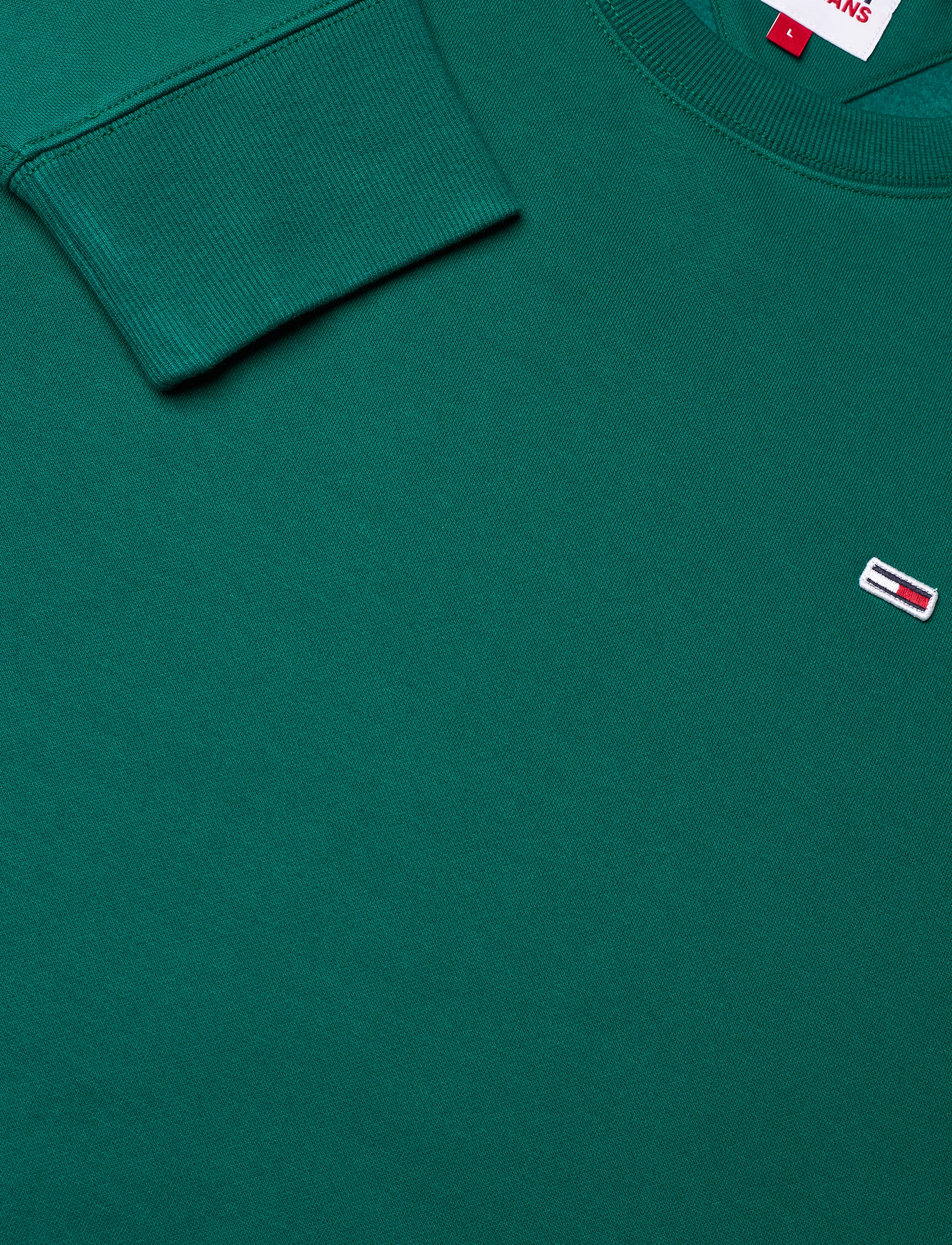 Tommy Jeans - TJM REGULAR FLEECE C NECK - dark turf green - 5