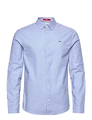 Tommy Jeans - TJM SLIM STRETCH OXFORD SHIRT - basic skjortor - perfume blue - 0