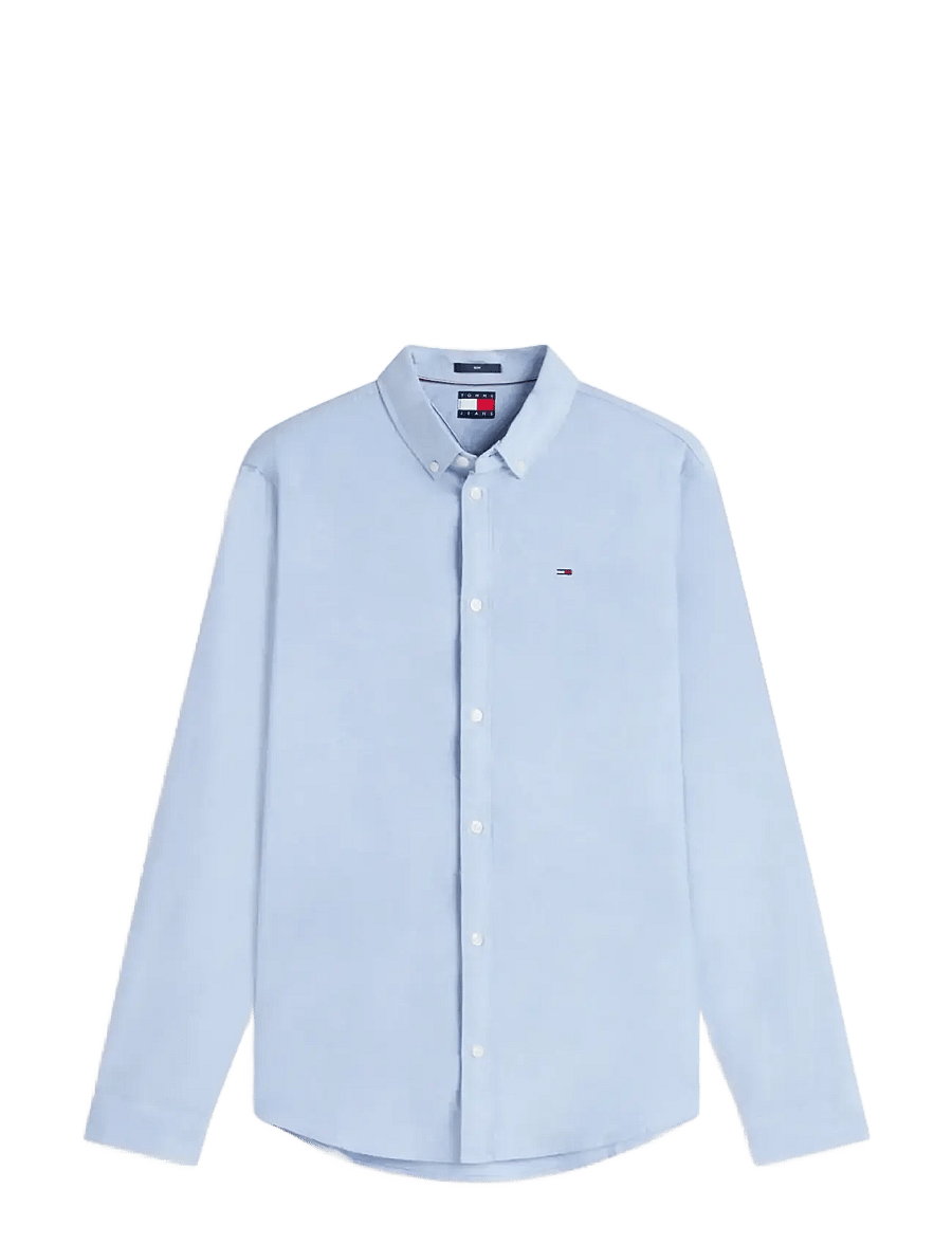 Tommy Jeans - TJM SLIM STRETCH OXFORD SHIRT - oxfordi särgid - perfume blue - 1