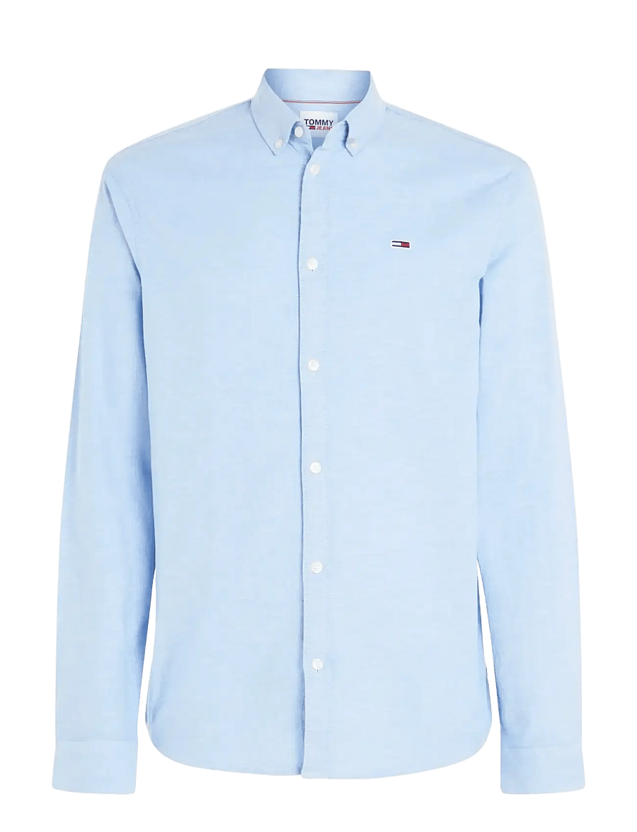 Tommy Jeans - TJM SLIM STRETCH OXFORD SHIRT - oxford-hemden - perfume blue - 1