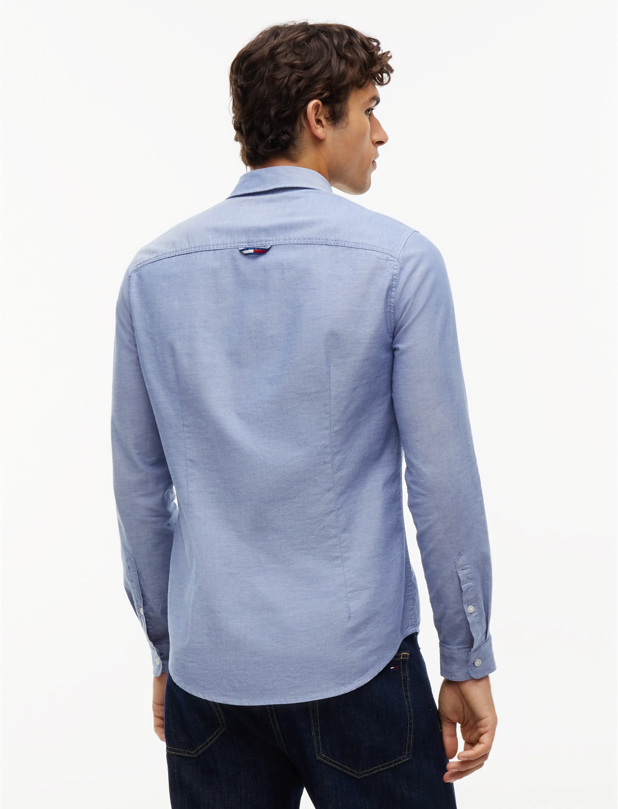 Tommy Jeans - TJM SLIM STRETCH OXFORD SHIRT - oxford skjorter - twilight navy - 2
