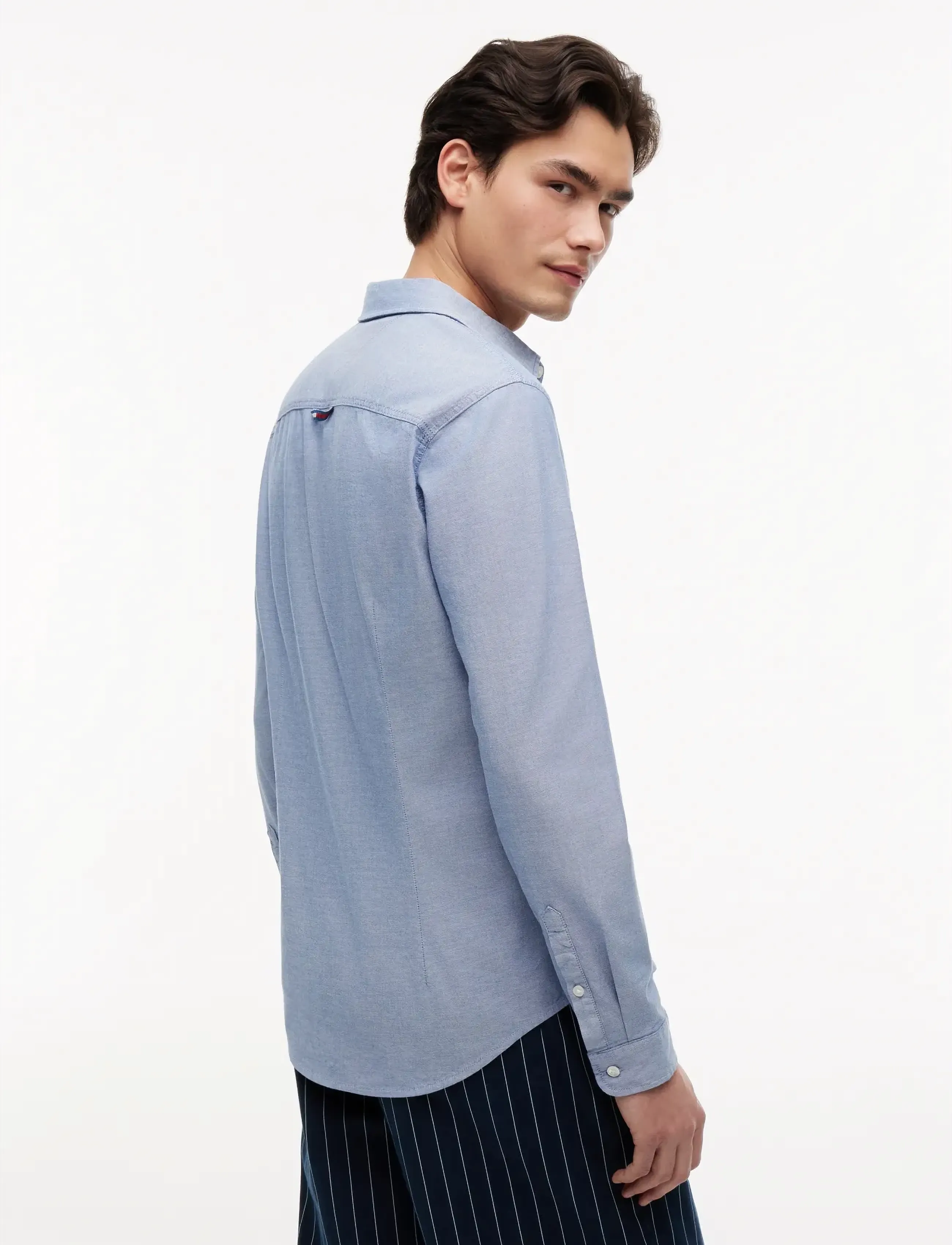 Tommy Jeans - TJM SLIM STRETCH OXFORD SHIRT - oxford shirts - twilight navy - 3