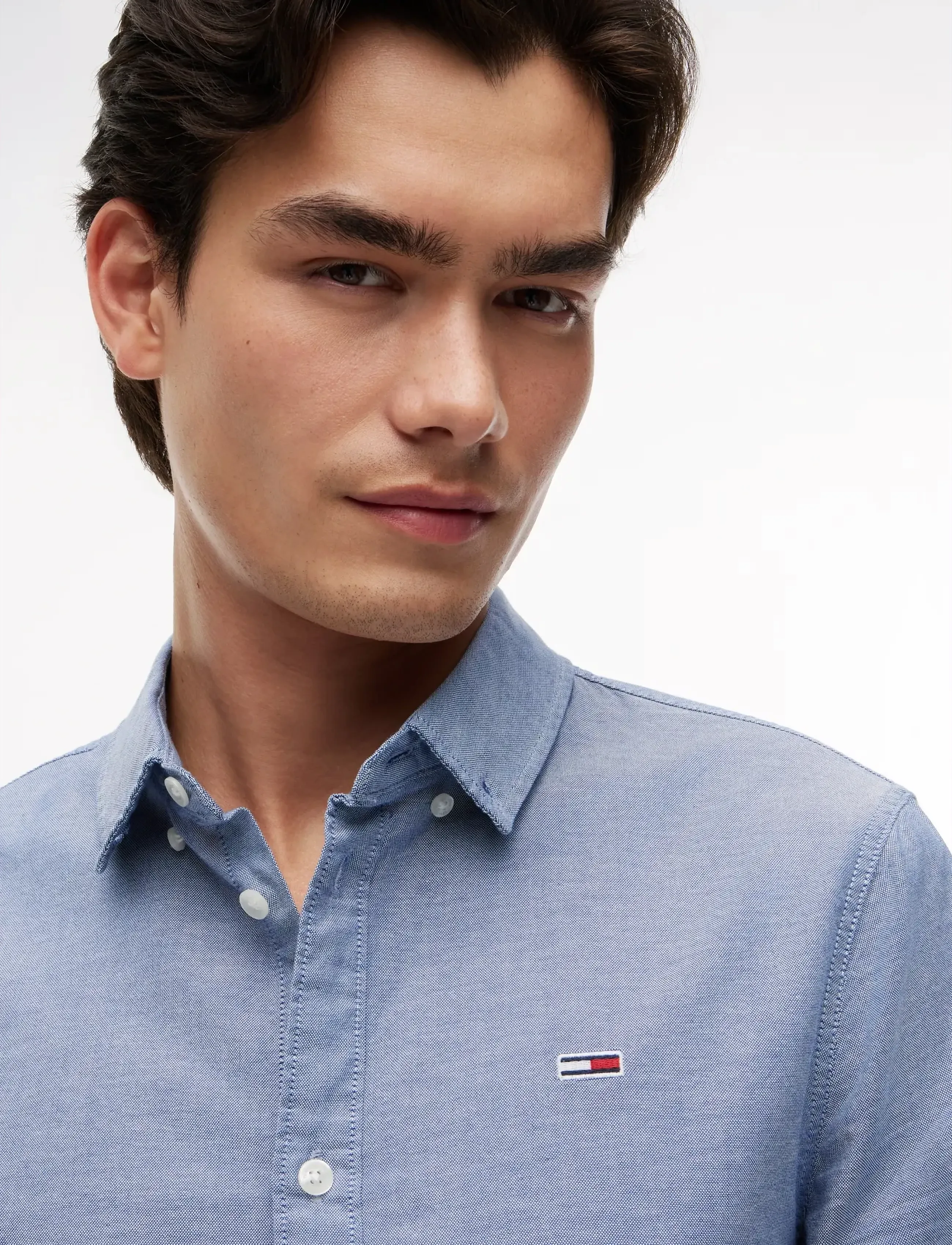 Tommy Jeans - TJM SLIM STRETCH OXFORD SHIRT - oxford shirts - twilight navy - 4