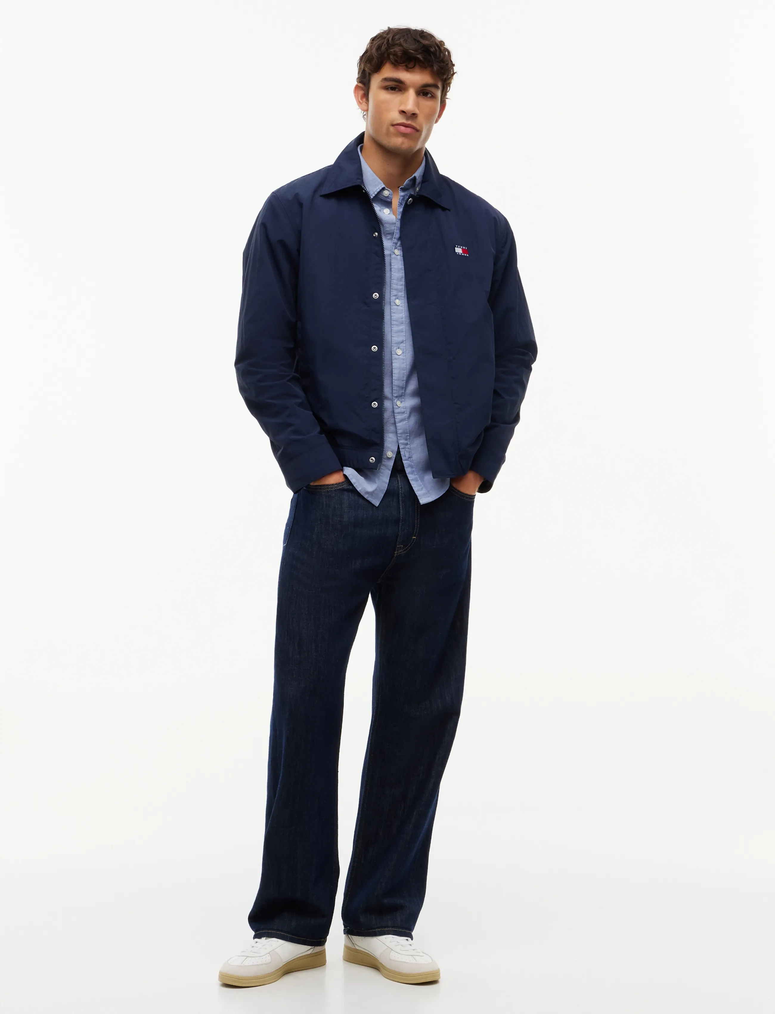 Tommy Jeans - TJM SLIM STRETCH OXFORD SHIRT - oxford skjorter - twilight navy - 4