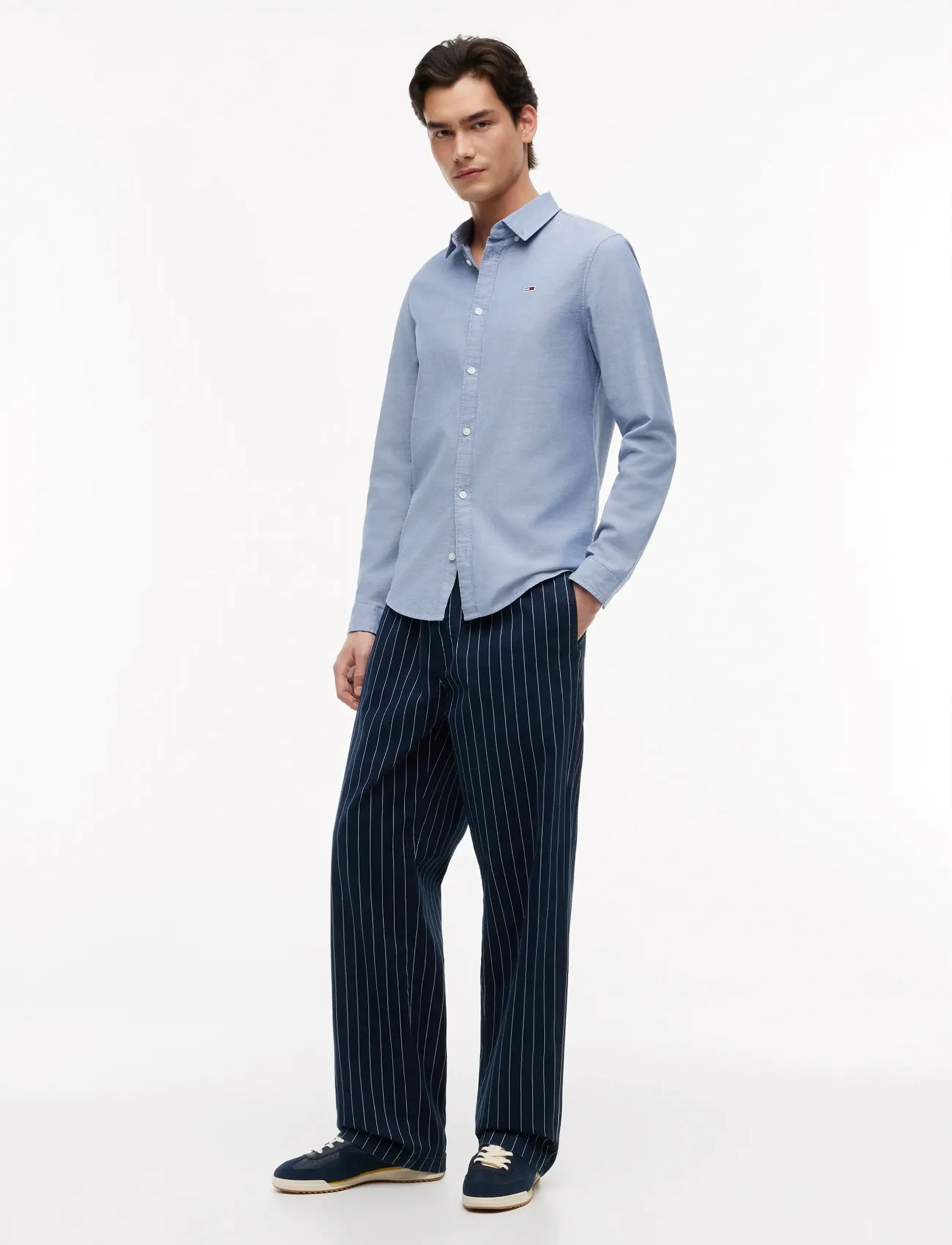 Tommy Jeans - TJM SLIM STRETCH OXFORD SHIRT - oxford shirts - twilight navy - 5