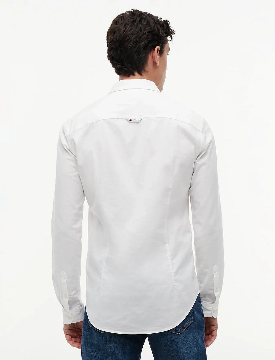 Tommy Jeans - TJM SLIM STRETCH OXFORD SHIRT - oxfordi särgid - white - 2