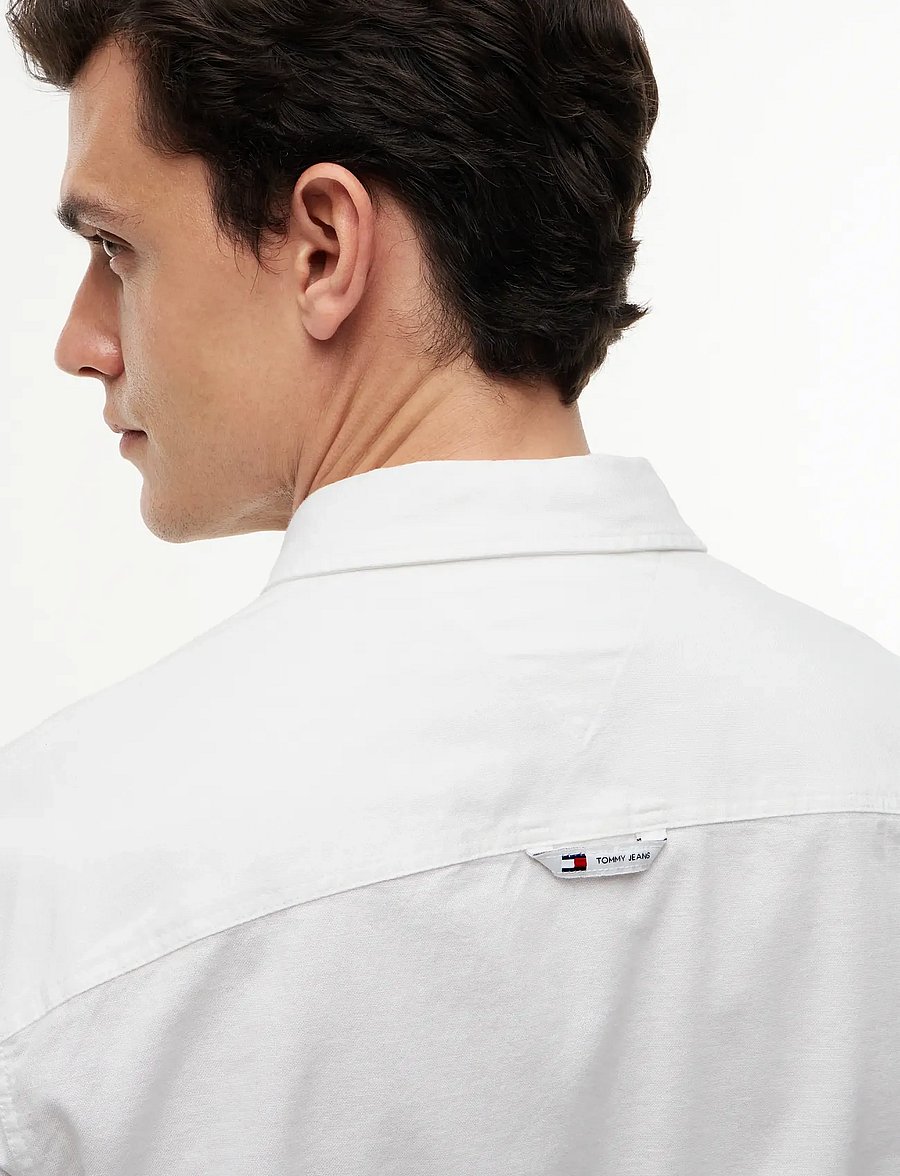 Tommy Jeans - TJM SLIM STRETCH OXFORD SHIRT - oxfordi särgid - white - 4