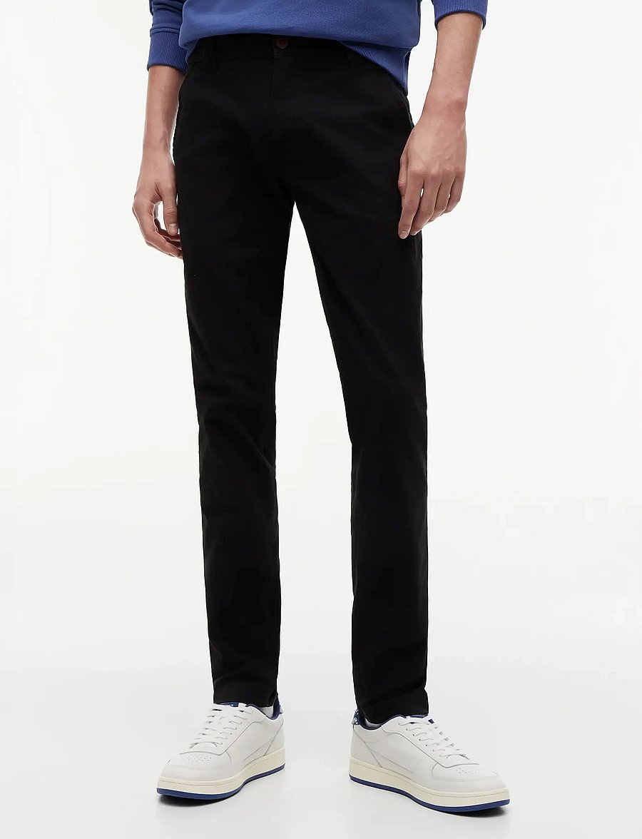 Tommy Jeans - TJM SCANTON CHINO PANT - chino püksid - black - 0
