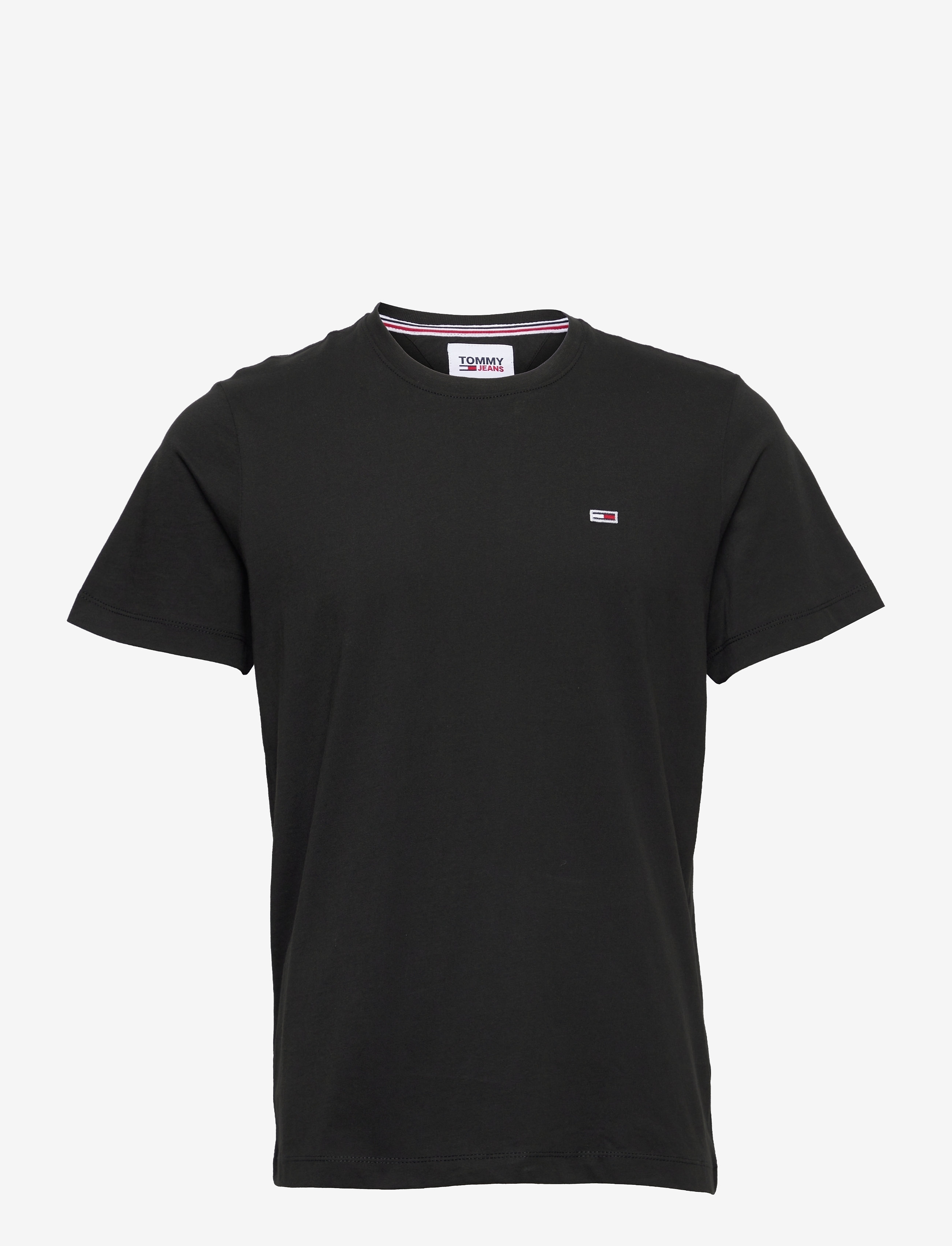 TJM SLIM JERSEY C NECK EXT - BLACK