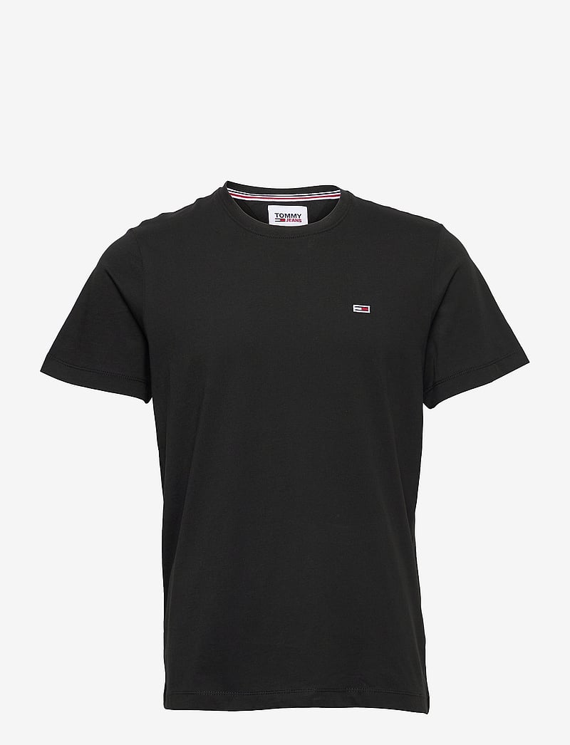 Tommy Jeans - TJM REG JERSEY C NECK EXT - t-krekli ar īsām piedurknēm - black - 1