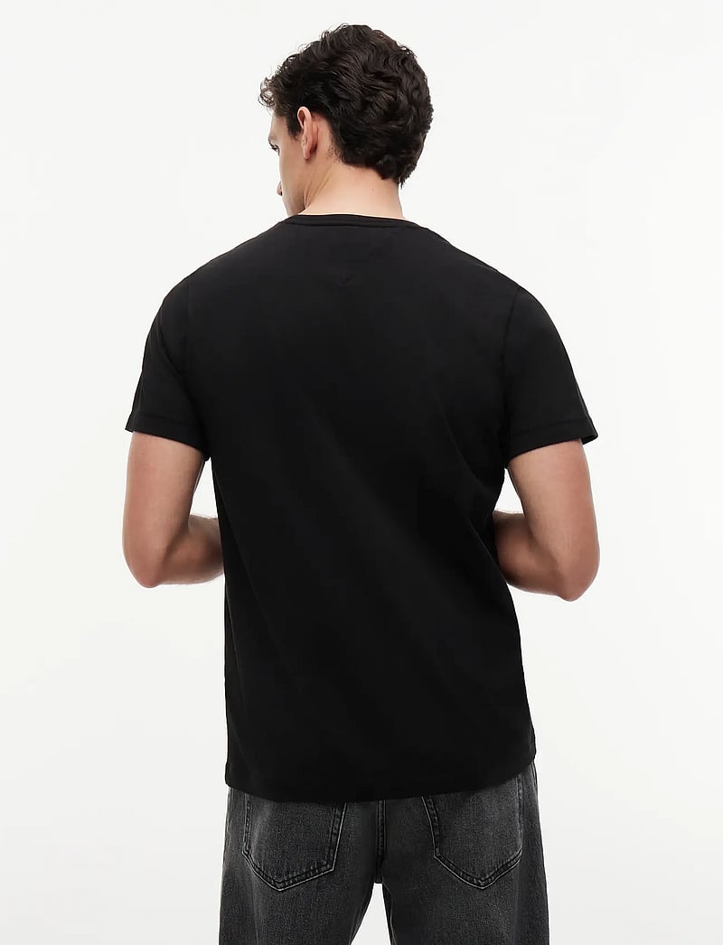 Tommy Jeans - TJM REG JERSEY C NECK EXT - t-krekli ar īsām piedurknēm - black - 3
