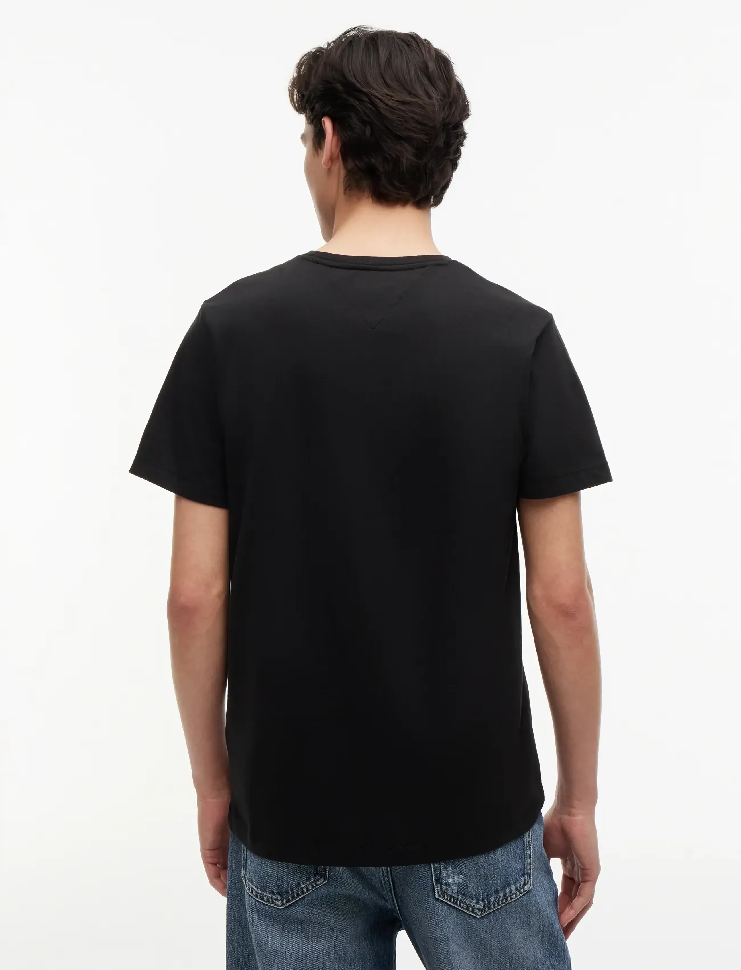 Tommy Jeans - TJM REG JERSEY C NECK EXT - kortärmade t-shirts - black - 3