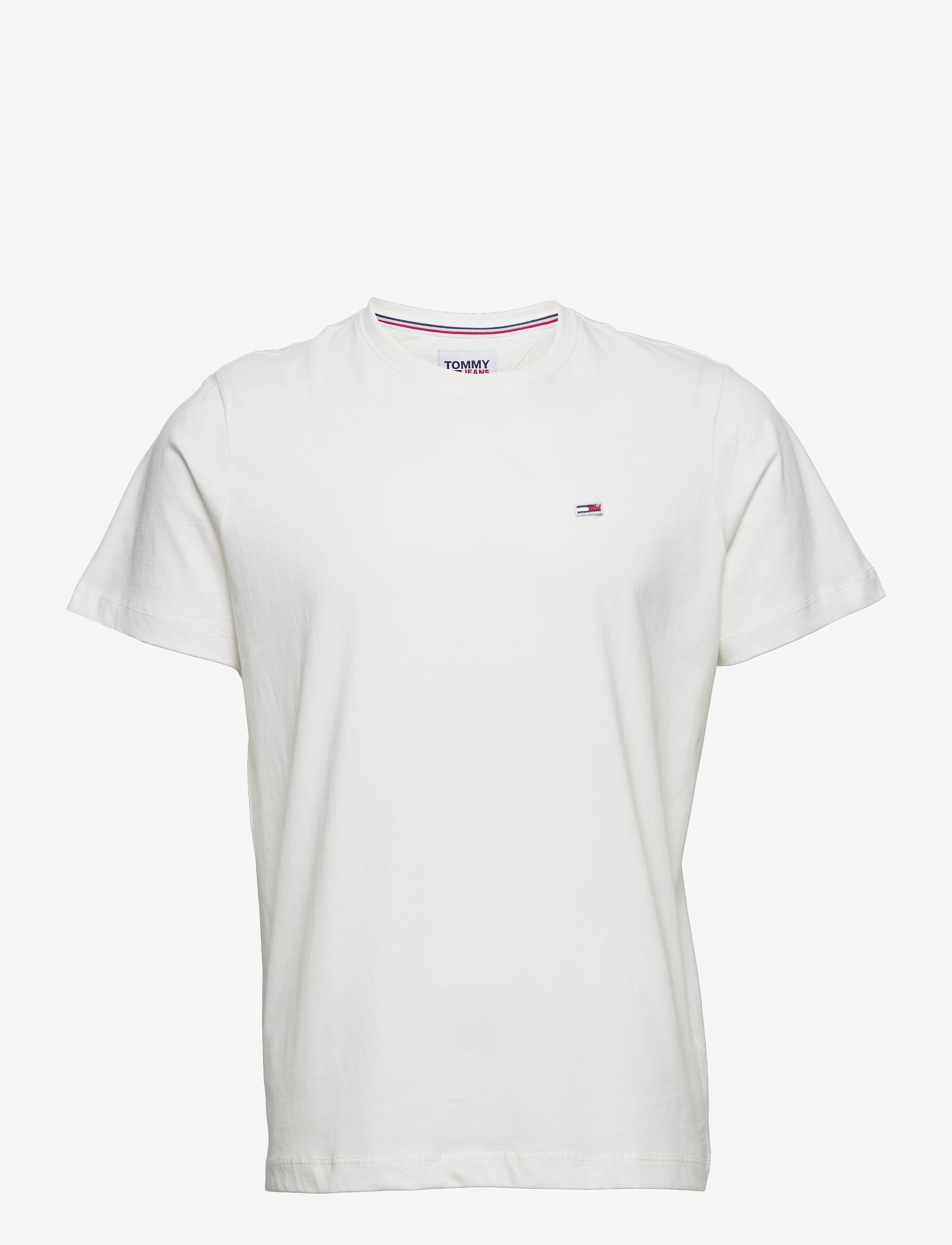 Tommy Jeans TJM SLIM JERSEY C NECK EXT - Basic T-Shirts - WHITE / white