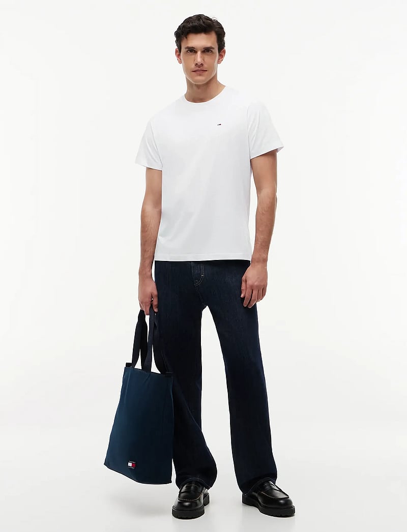 Tommy Jeans - TJM REG JERSEY C NECK EXT - kurzärmelig - white - 5