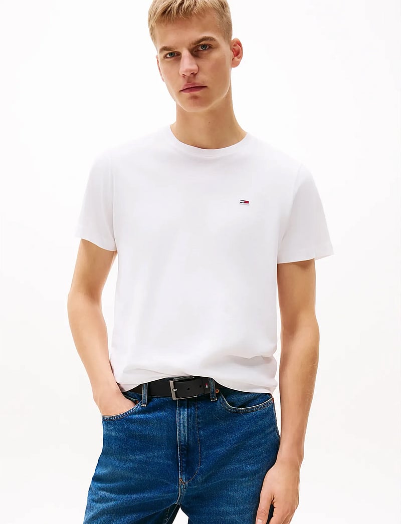 Tommy Jeans - TJM CLASSIC JERSEY C NECK - kurzärmelig - white - 5