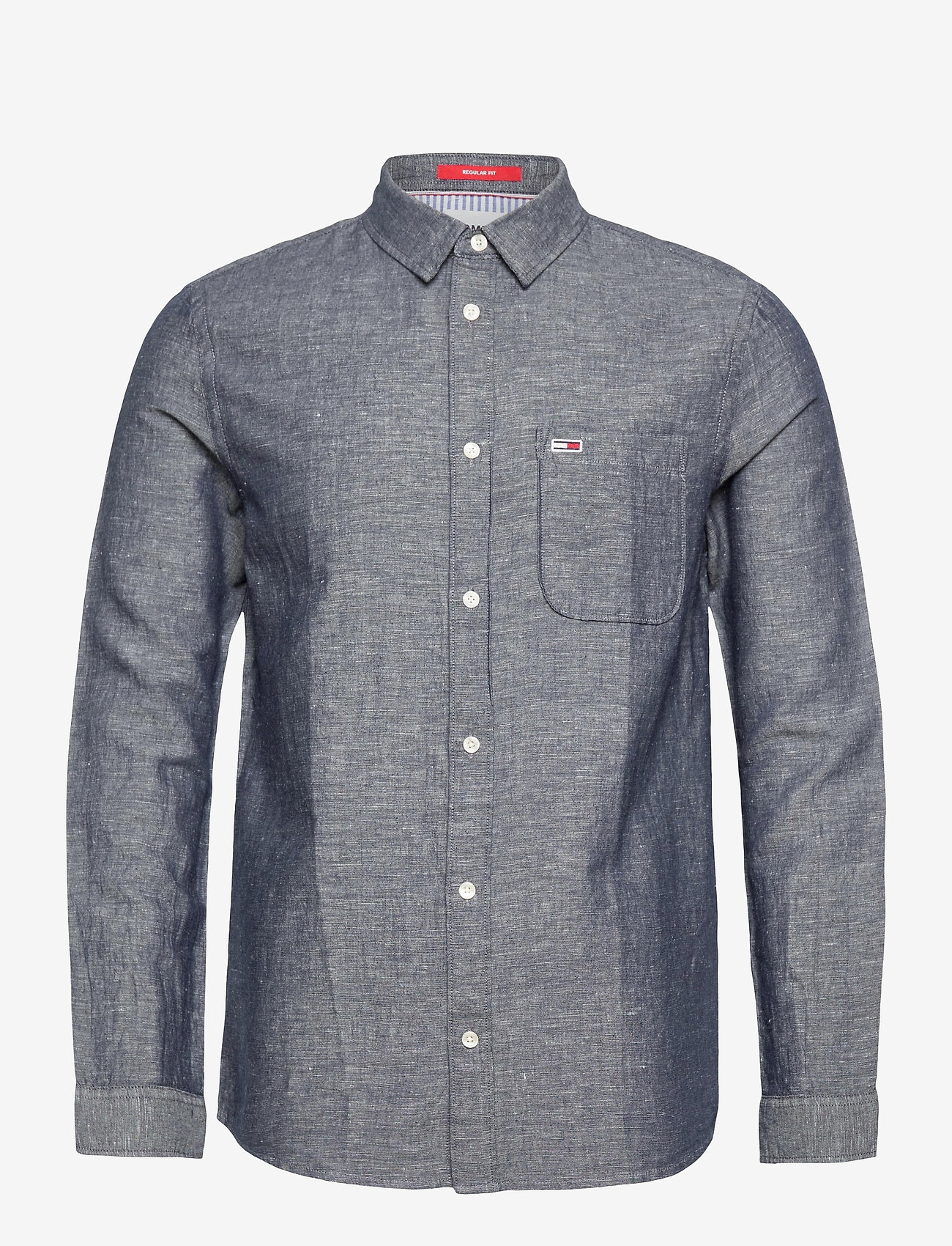 Tommy Jeans - TJM LINEN BLEND SHIRT - twilight navy - 0