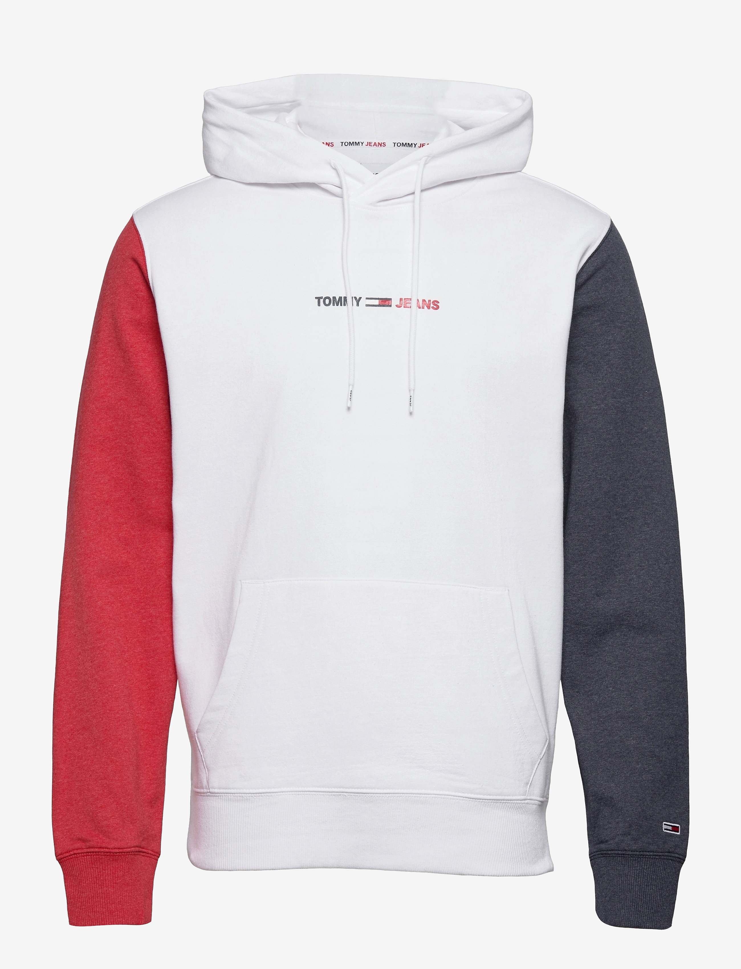 Tommy Jeans - TJM HALF AND HALF HOODIE - white / multi - 0