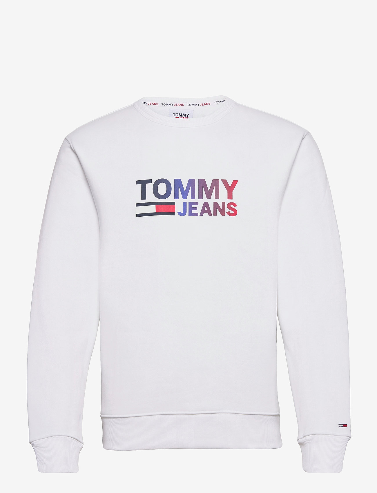 Tommy Jeans - TJM OMBRE CORP LOGO CREW - white - 0