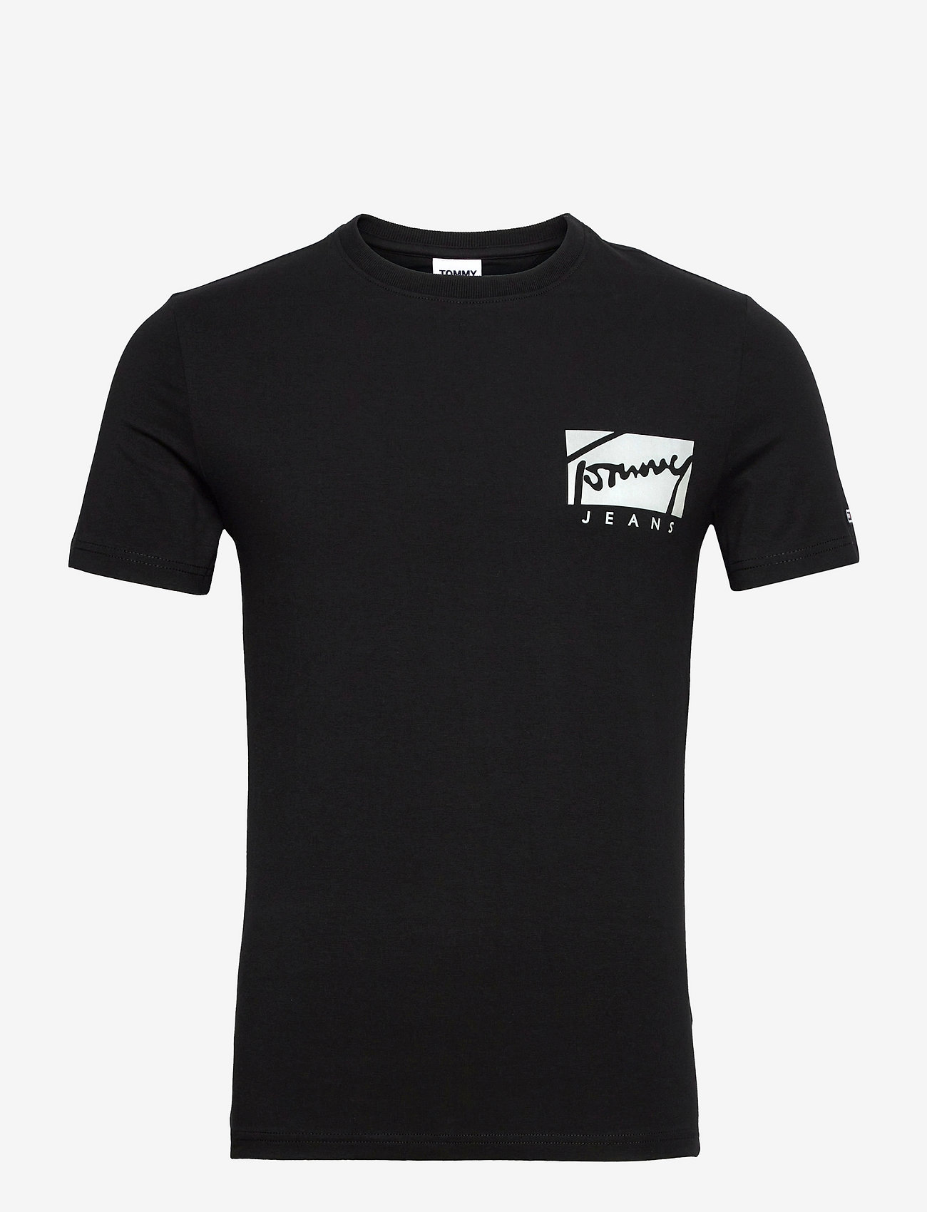 TJM SCRIPT BOX LOGO TEE - BLACK