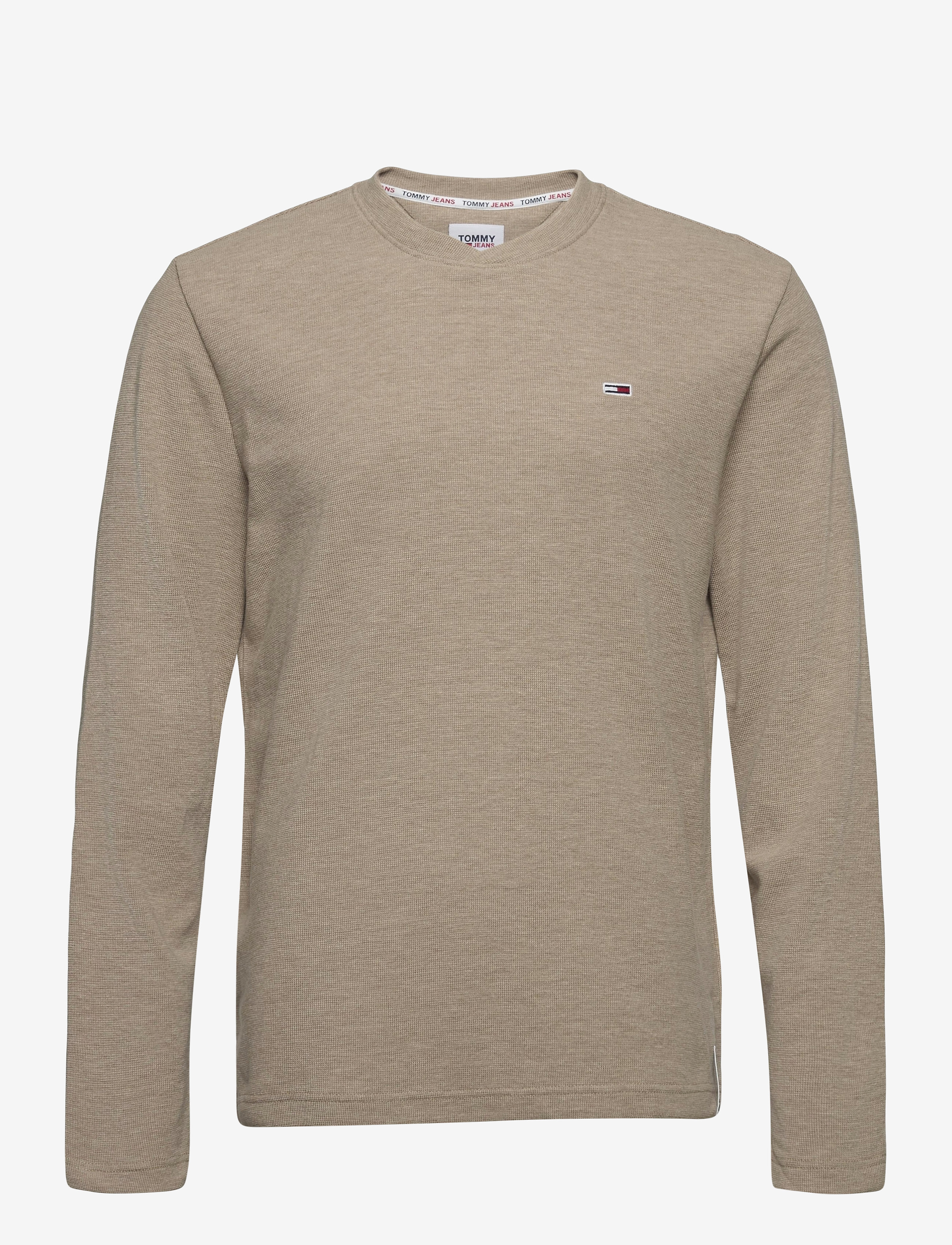 Tommy Jeans - TJM MINI WAFFLE JASPE LONGSLEEVE - soft beige - 0