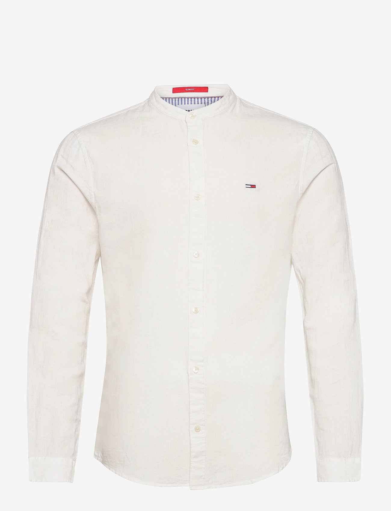 Tommy Jeans - TJM MAO LINEN BLEND SHIRT - white - 0