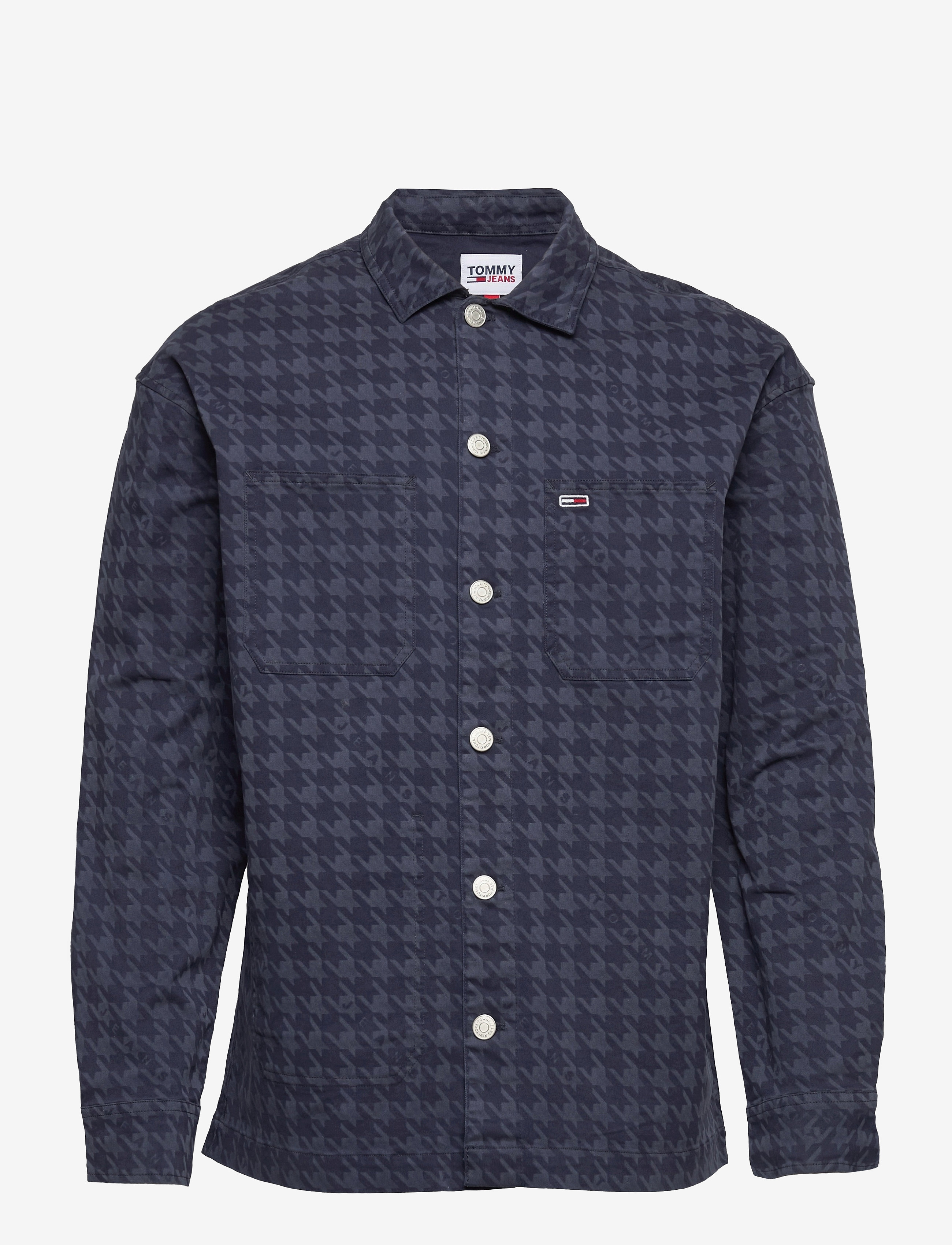 Tommy Jeans - TJM HOUNDSTOOTH OVERSHIRT - twilight navy - 0