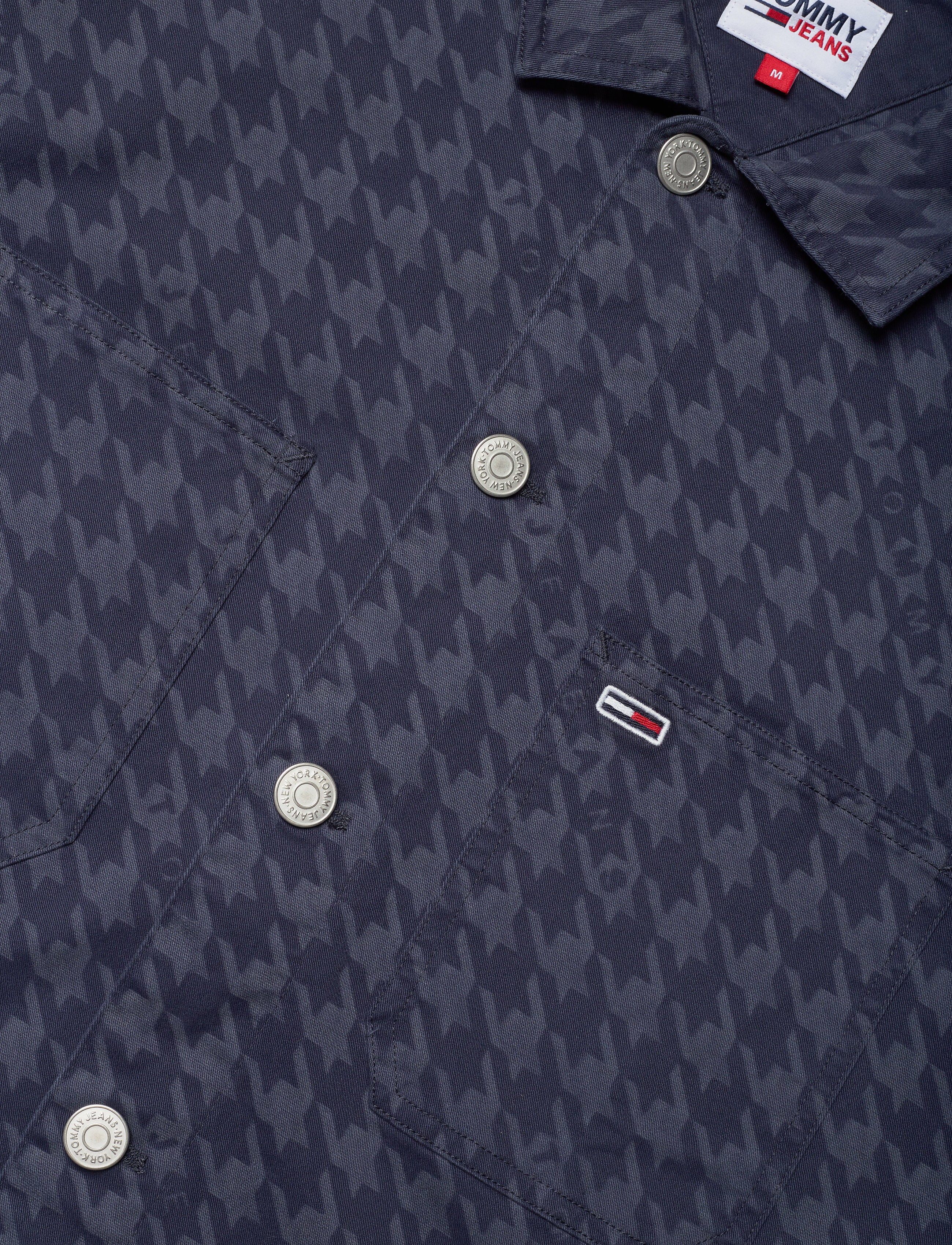 Tommy Jeans - TJM HOUNDSTOOTH OVERSHIRT - twilight navy - 2