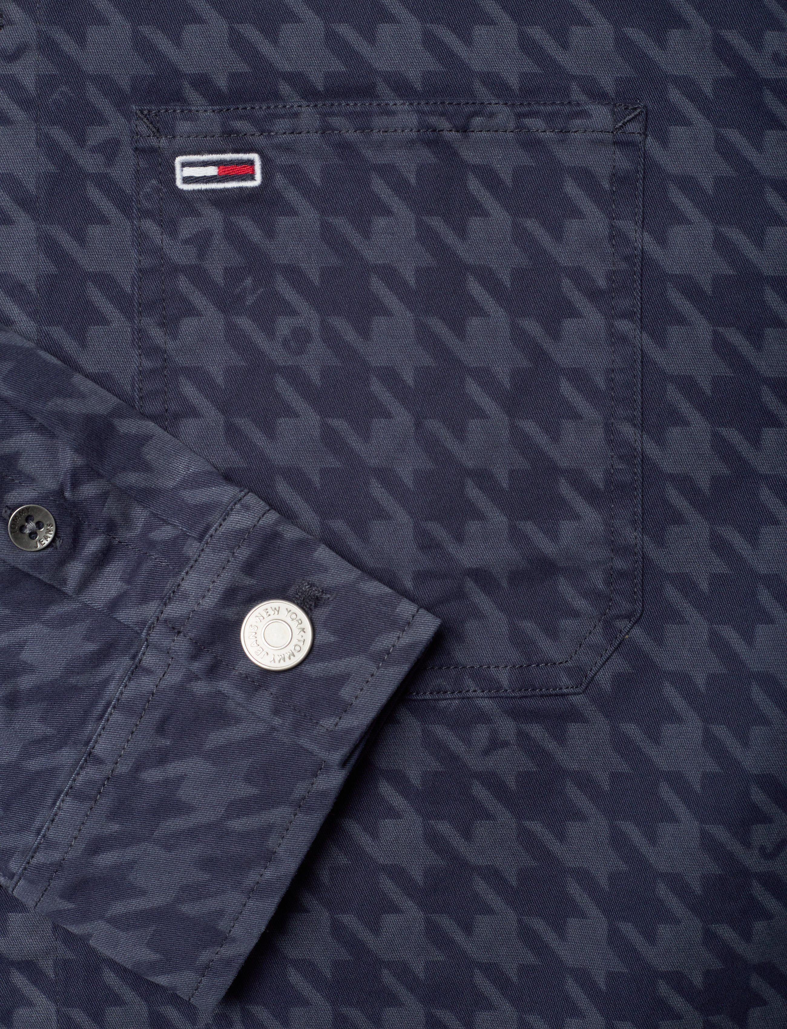 Tommy Jeans - TJM HOUNDSTOOTH OVERSHIRT - twilight navy - 3
