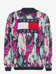 TJM TOMMY FLAG CAMO SWEATER, Tommy Jeans