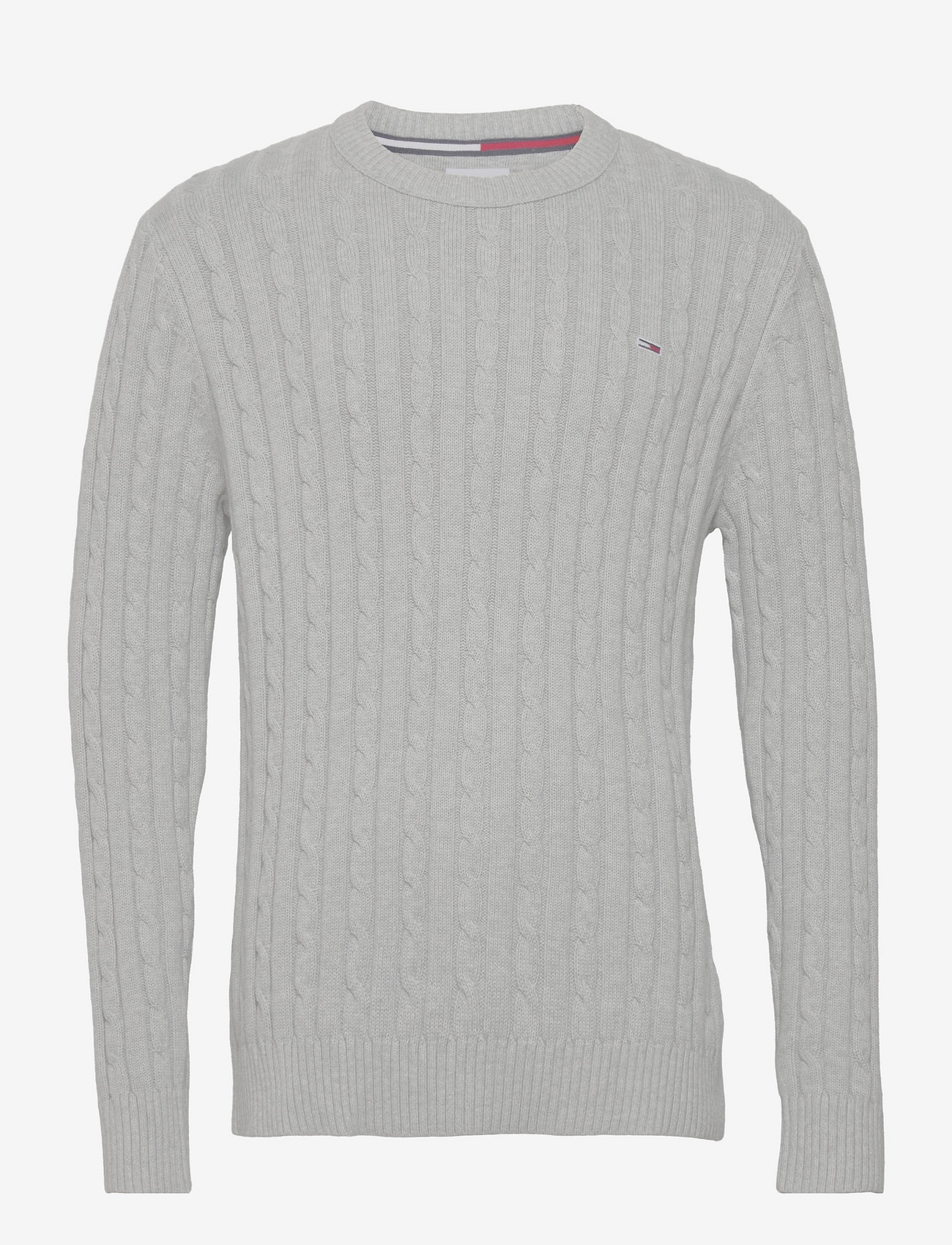 Tommy Jeans - TJM ESSENTIAL CABLE SWEATER - lt grey htr - 0