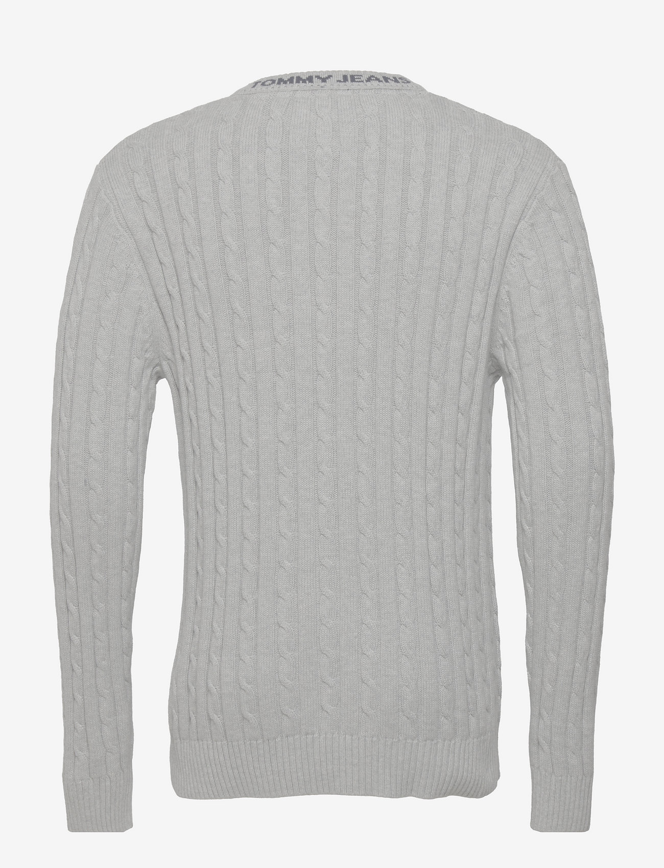 Tommy Jeans - TJM ESSENTIAL CABLE SWEATER - lt grey htr - 1