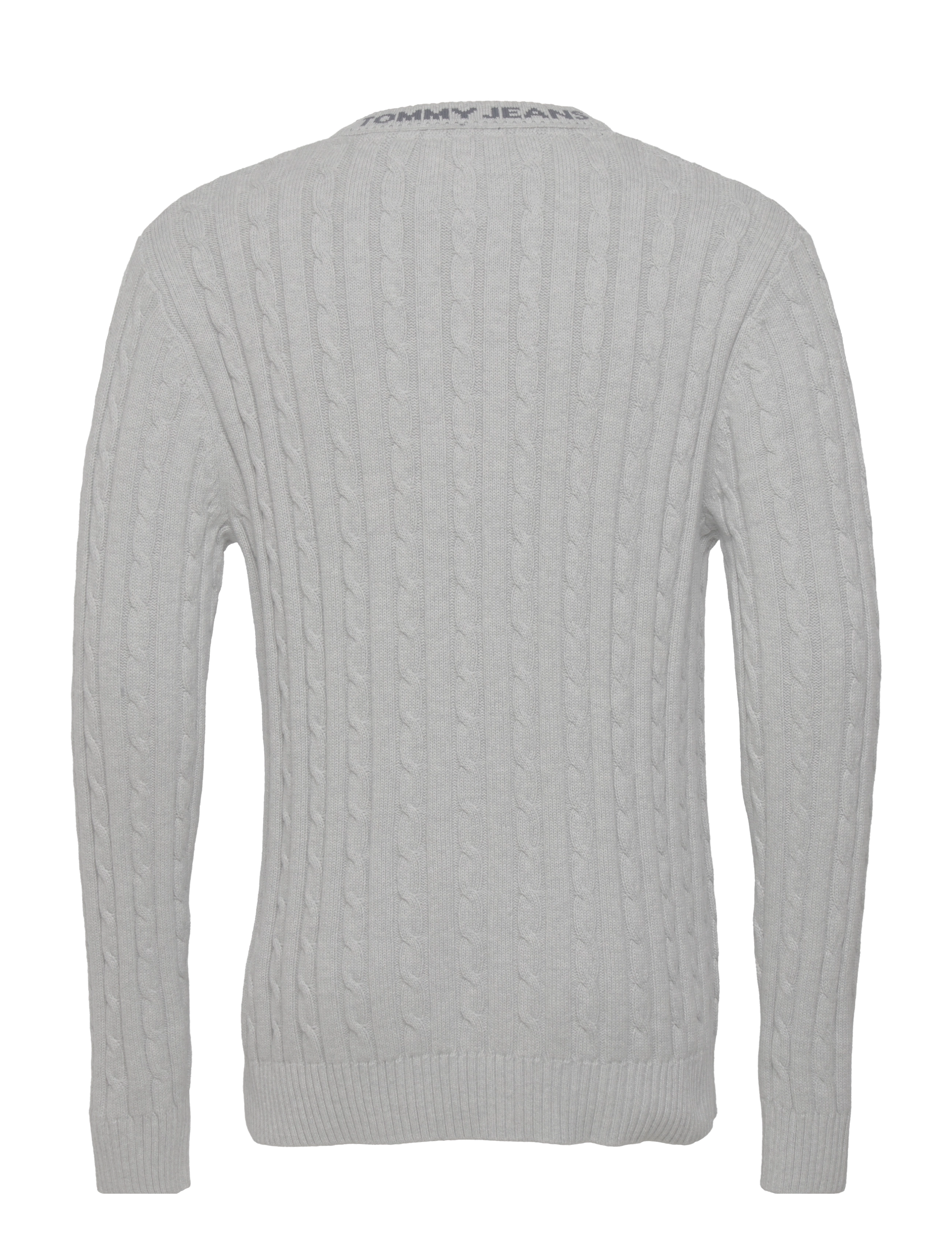 Tommy Jeans - TJM ESSENTIAL CABLE SWEATER - lt grey htr - 1