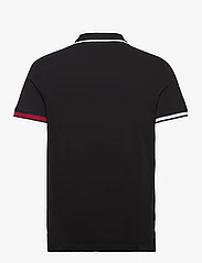 Tommy Jeans - TJM SLIM FLAG CUFFS POLO - polo marškinėliai trumpomis rankovėmis - black - 1