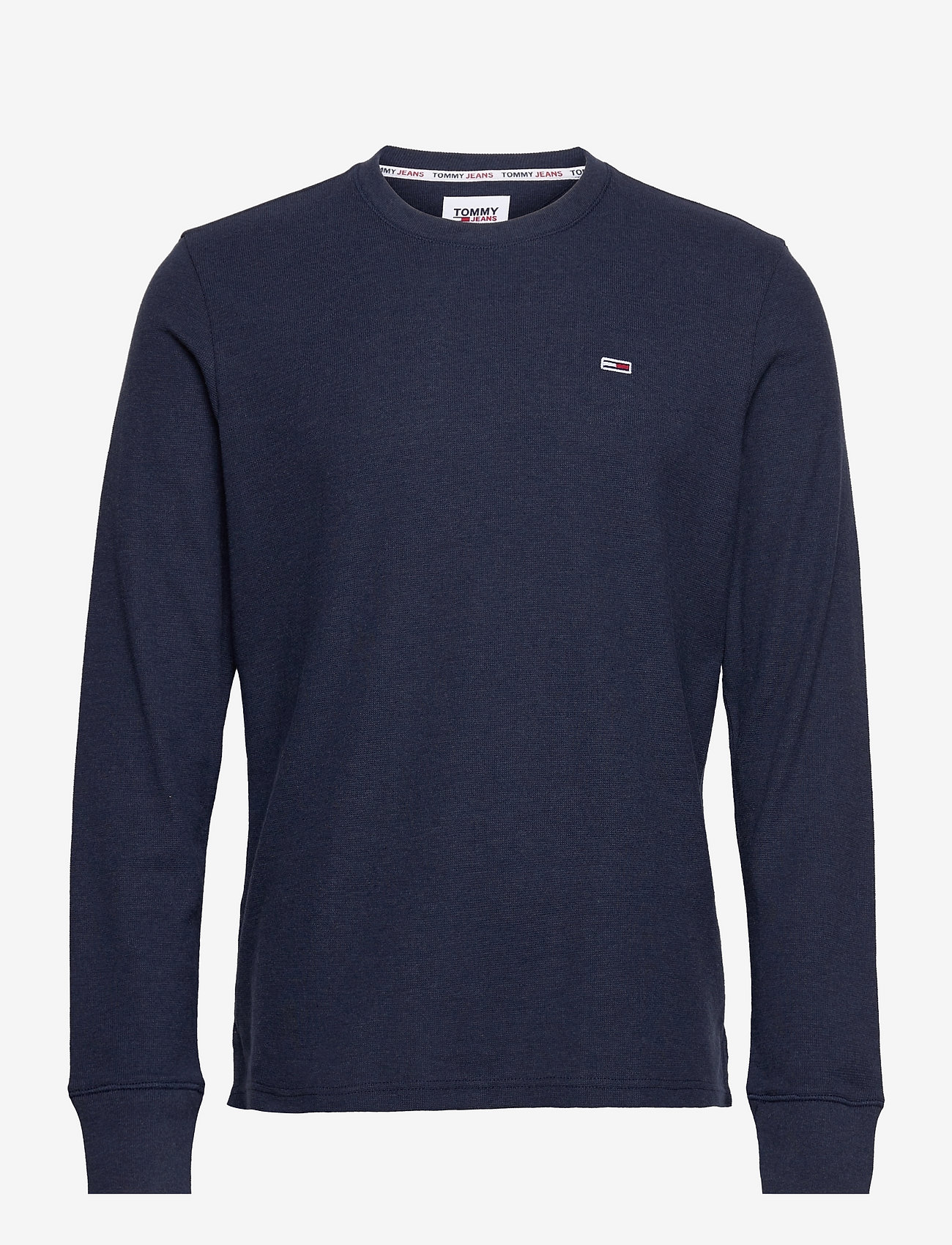 Tommy Jeans - TJM WAFFLE SNIT - twilight navy htr - 0