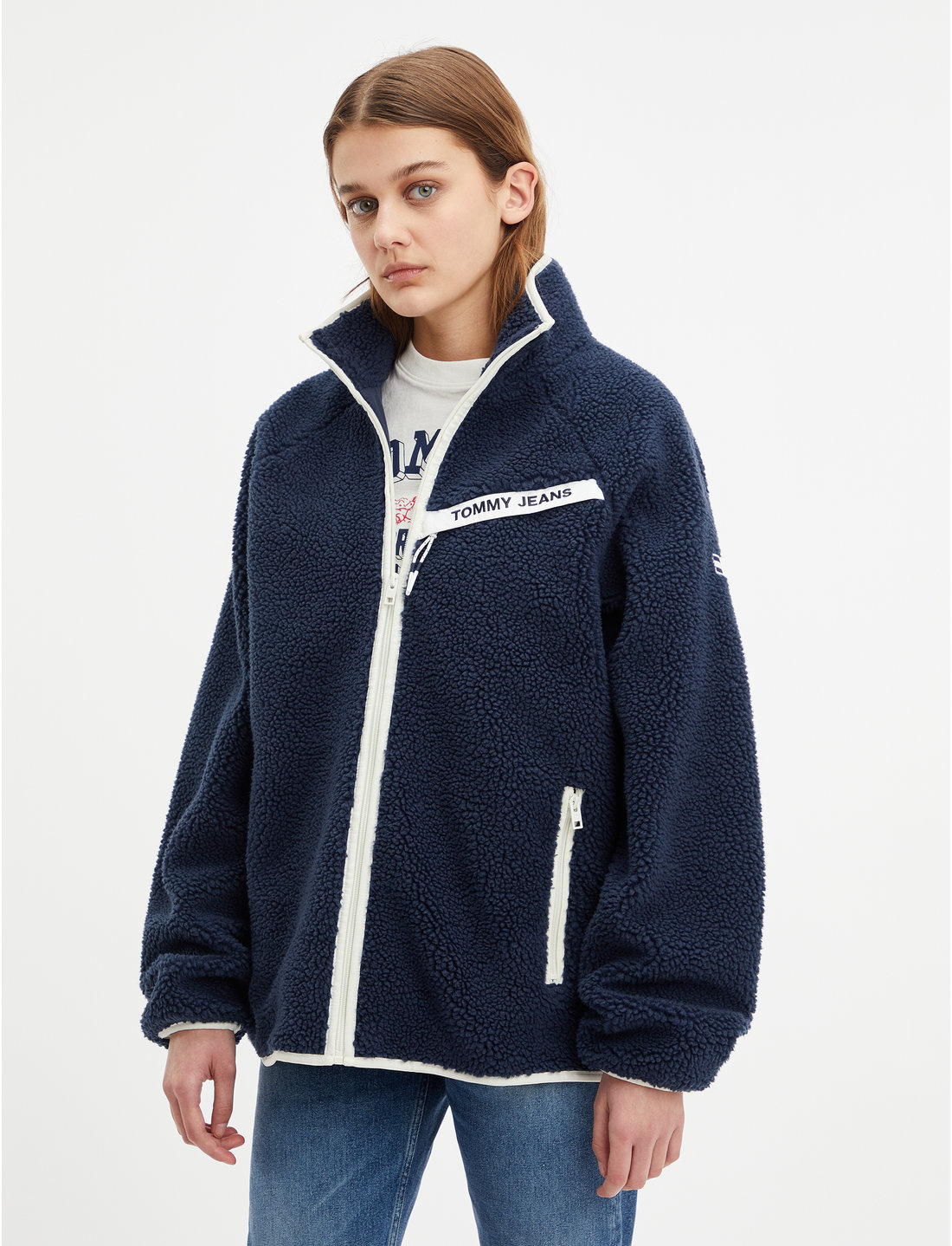 Tommy Jeans Tjm Binding Sherpa Jacket Mid layer jackets Boozt