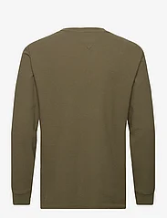 Tommy Jeans - TJM CLSC WAFFLE LS TEE - podstawowe koszulki - drab olive green - 1