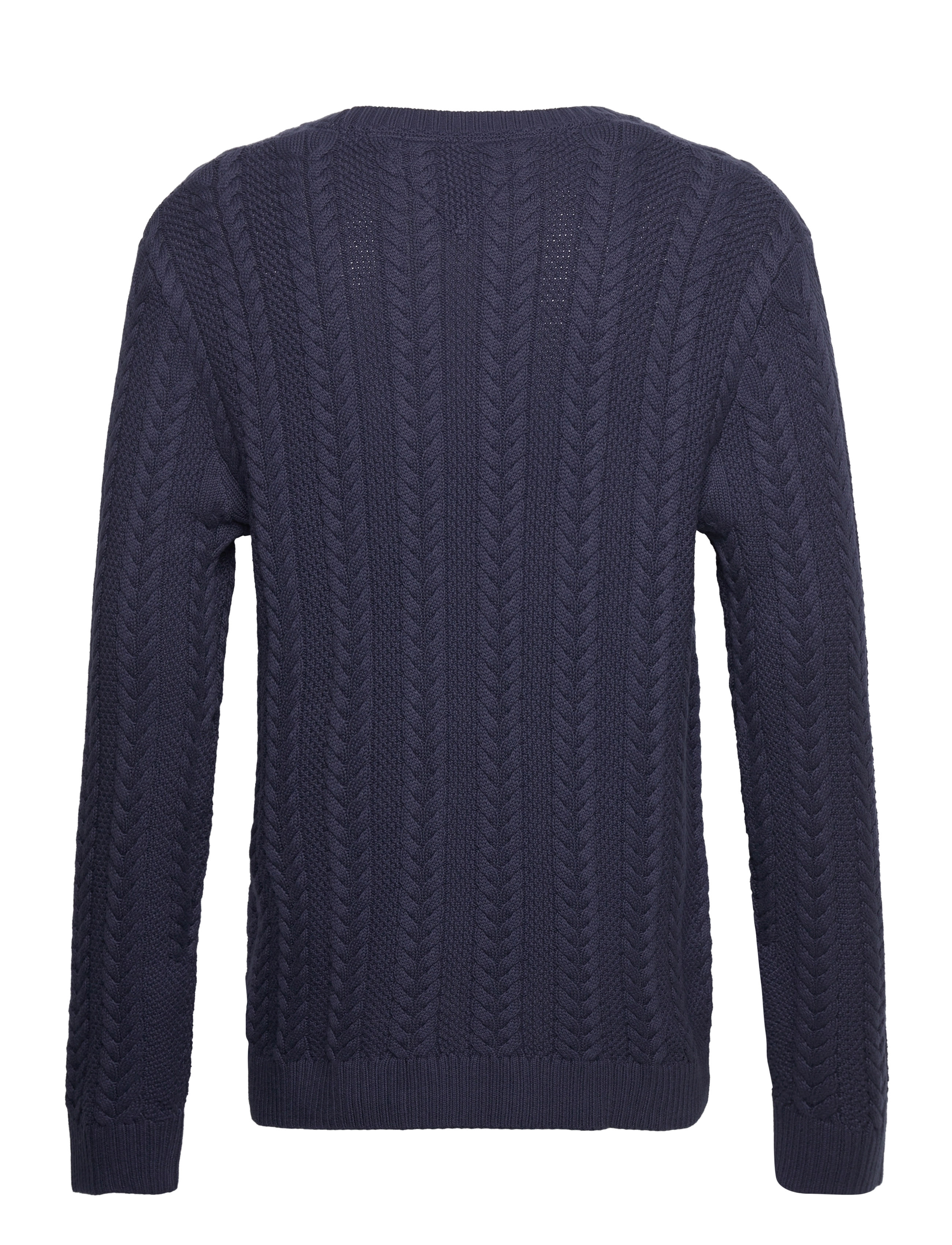 Tommy Jeans - TJM REG CABLE SWEATER - twilight navy - 1