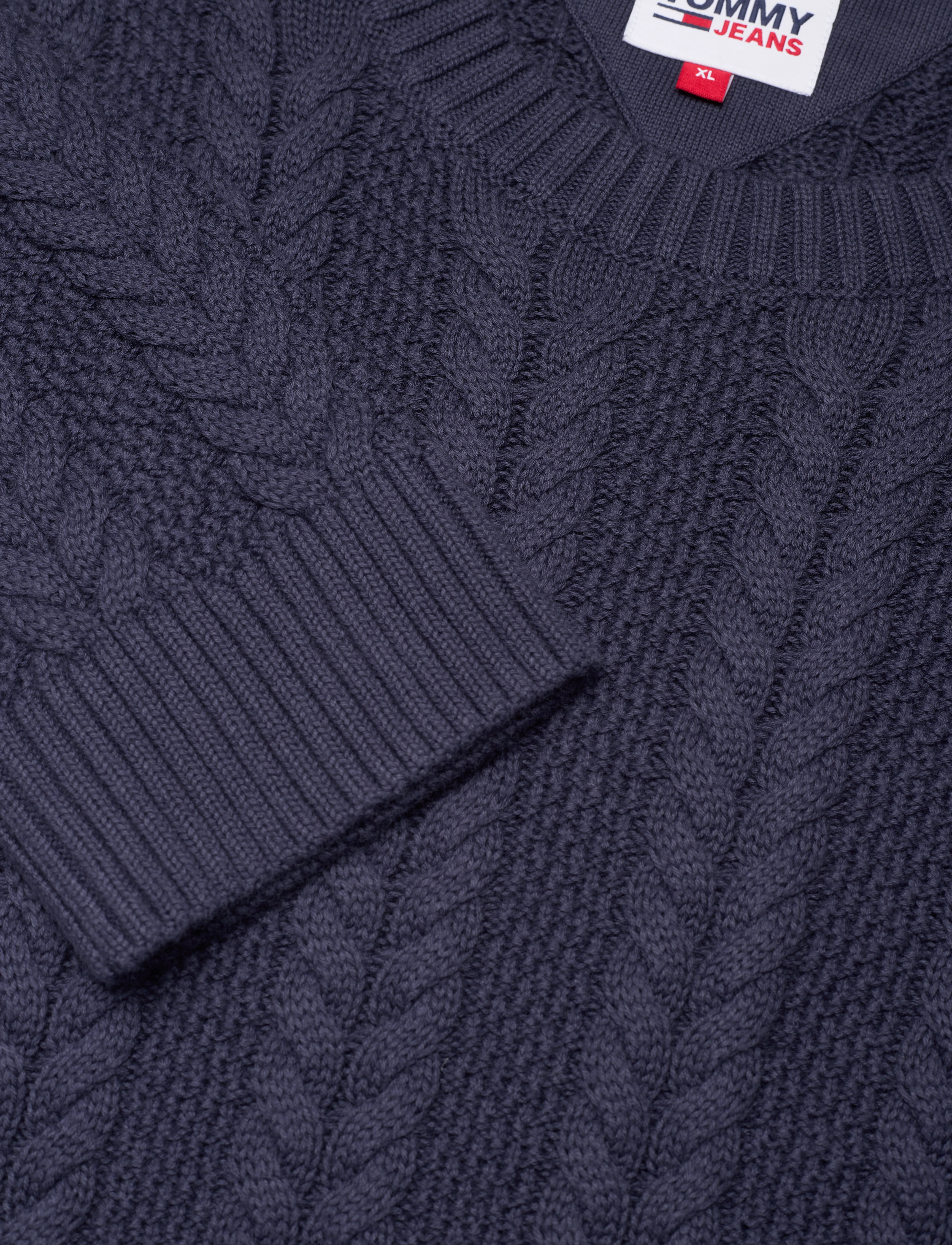 Tommy Jeans - TJM REG CABLE SWEATER - twilight navy - 2