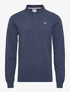 TJM SLIM SOLID LS POLO, Tommy Jeans