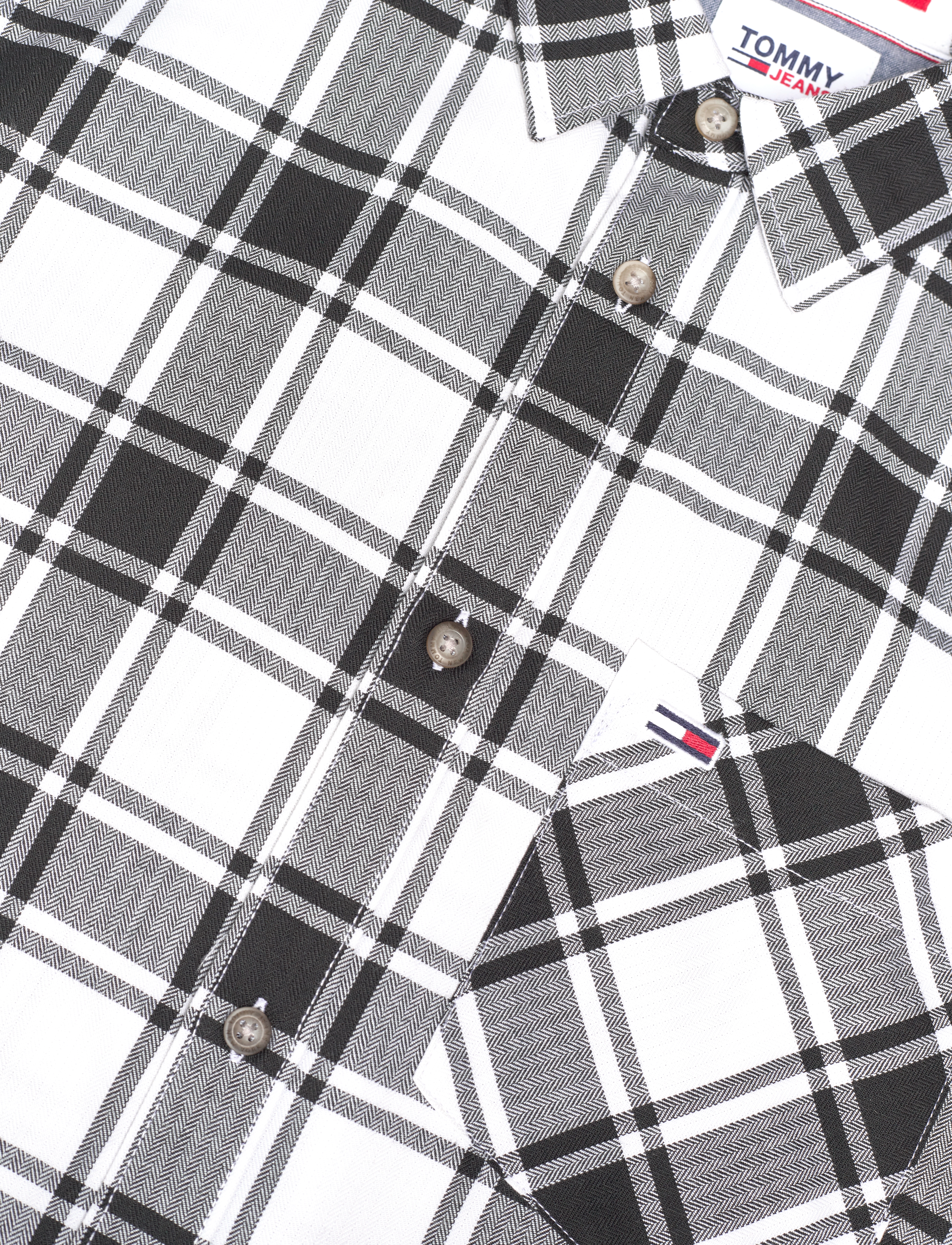 Tommy Jeans - TJM CHECK FLANNEL SHIRT - white / multi check - 4