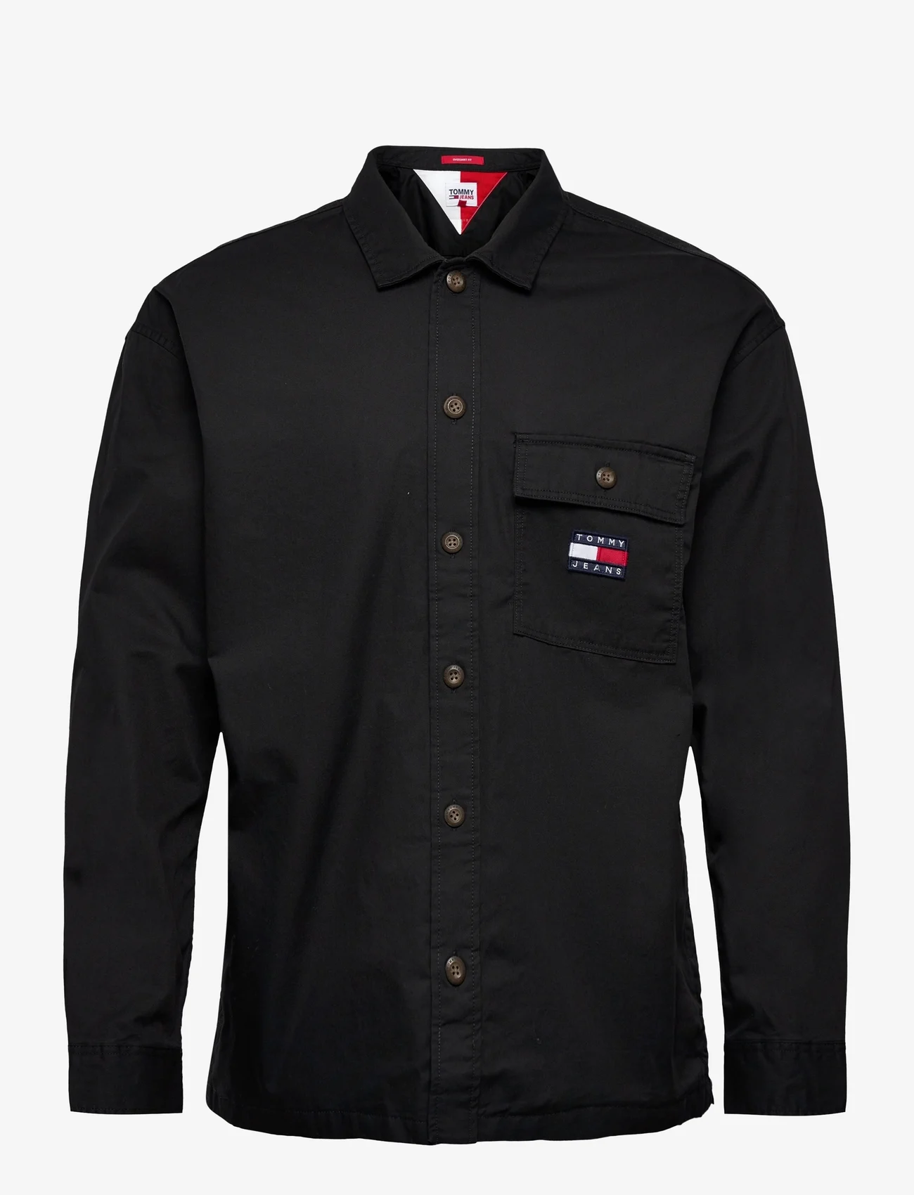 Tommy Jeans - TJM CLASSIC SOLID OVERSHIRT - vyrams - black - 0
