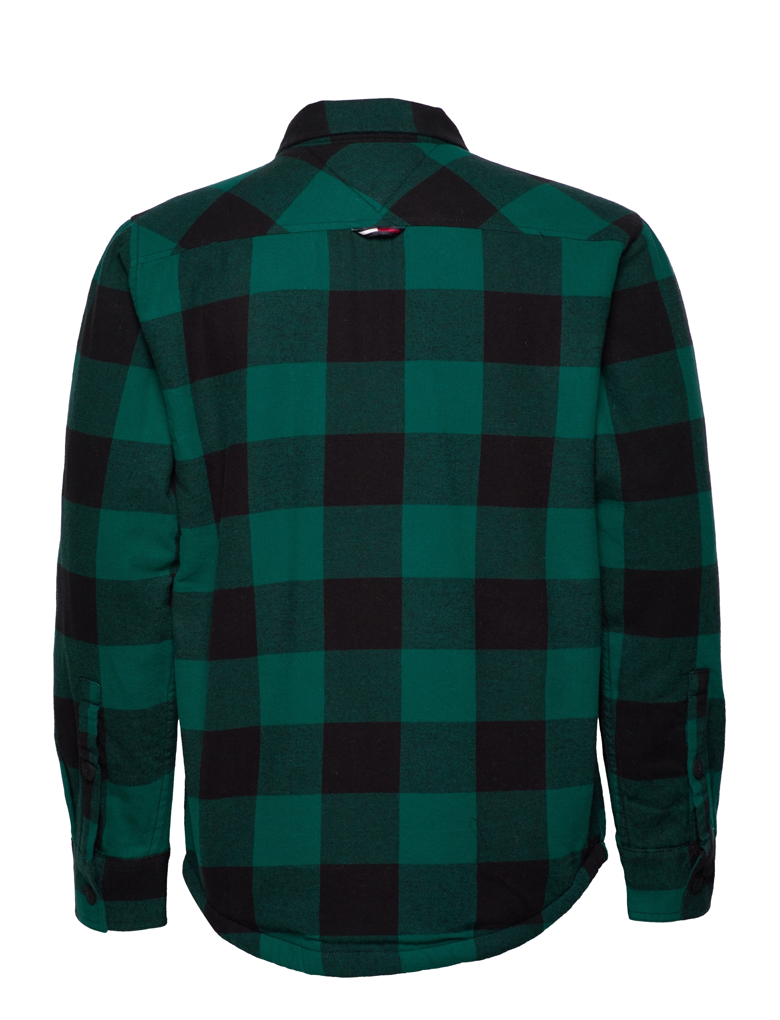 Tommy Jeans - TJM SHERPA FLANNEL OVERSHIRT - dark turf green / check - 1