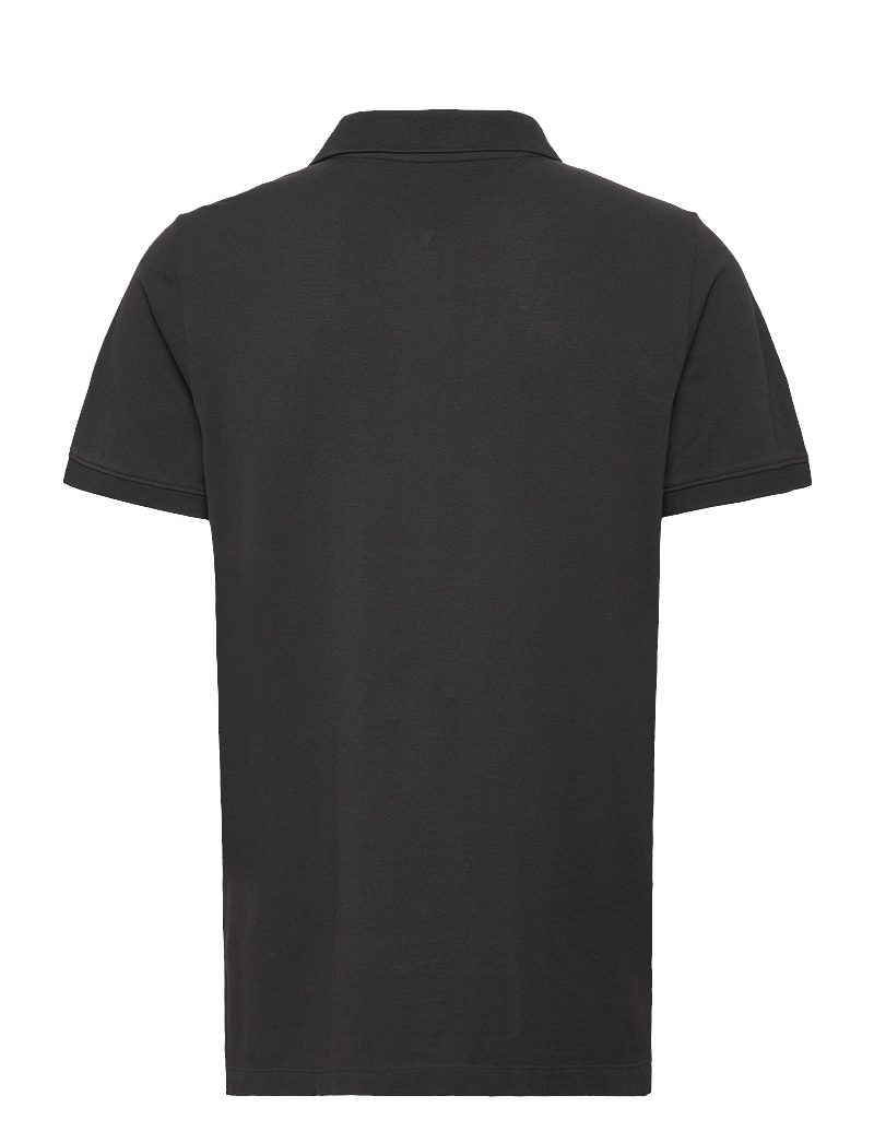 Tommy Jeans - TJM SLIM PLACKET POLO - kortärmade pikéer - black - 1